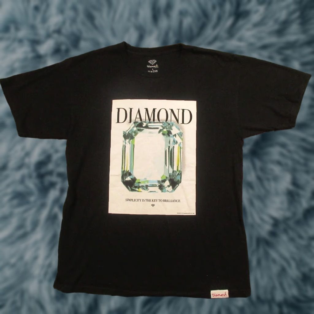 Diamond Supply Co. VINTAGE Diamond Supply Co. T Shirt Adult Large Black Logo Streetwear 2000s Men Short Sleeve Crew Neck Cotton All Seasons EUC Size US L / EU 52-54 / 3 - 1 Thumbnail