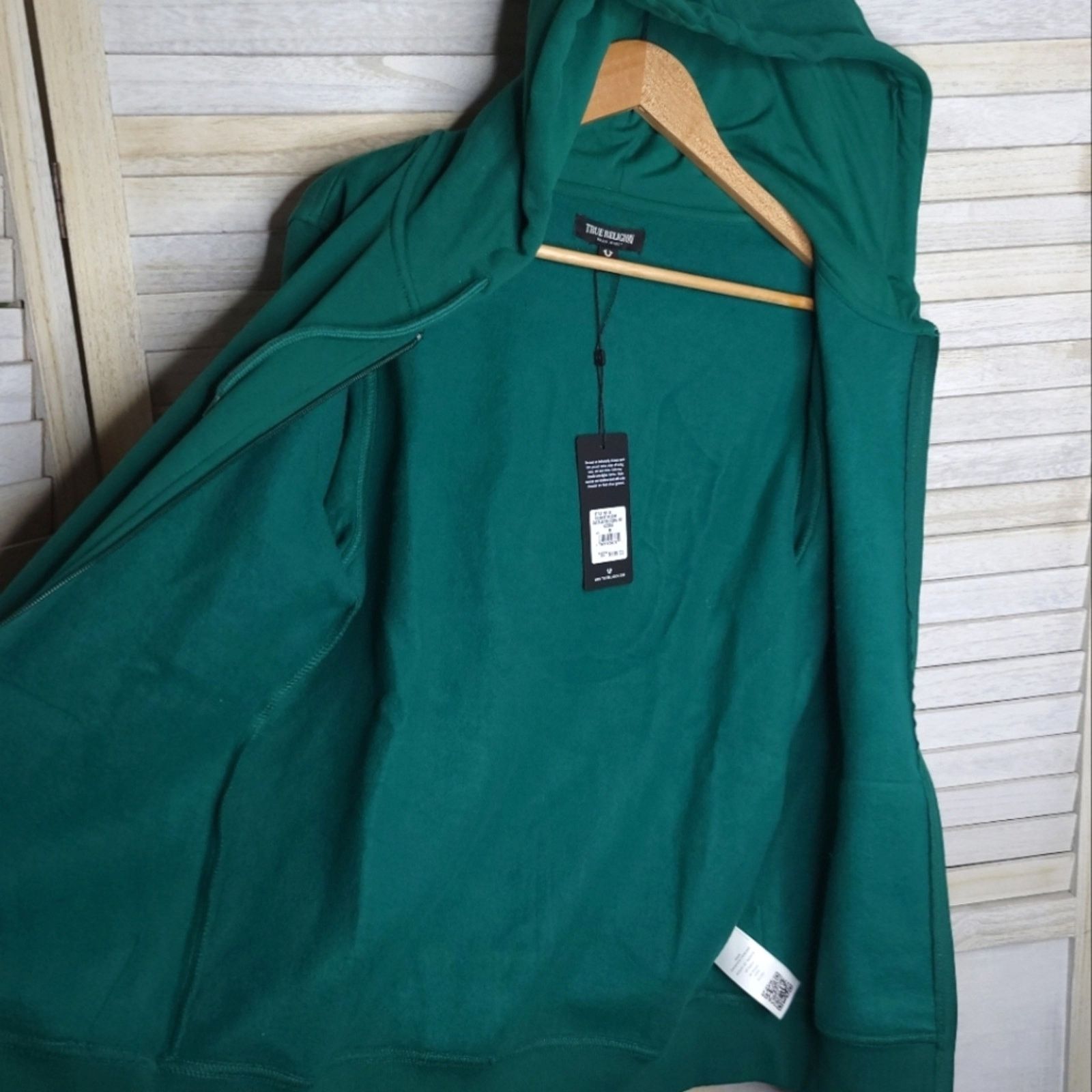 True Religion NWT True Religion Buddha Fleece Jacket Green Full Zip Hoodie Size US M / EU 48-50 / 2 - 8 Thumbnail