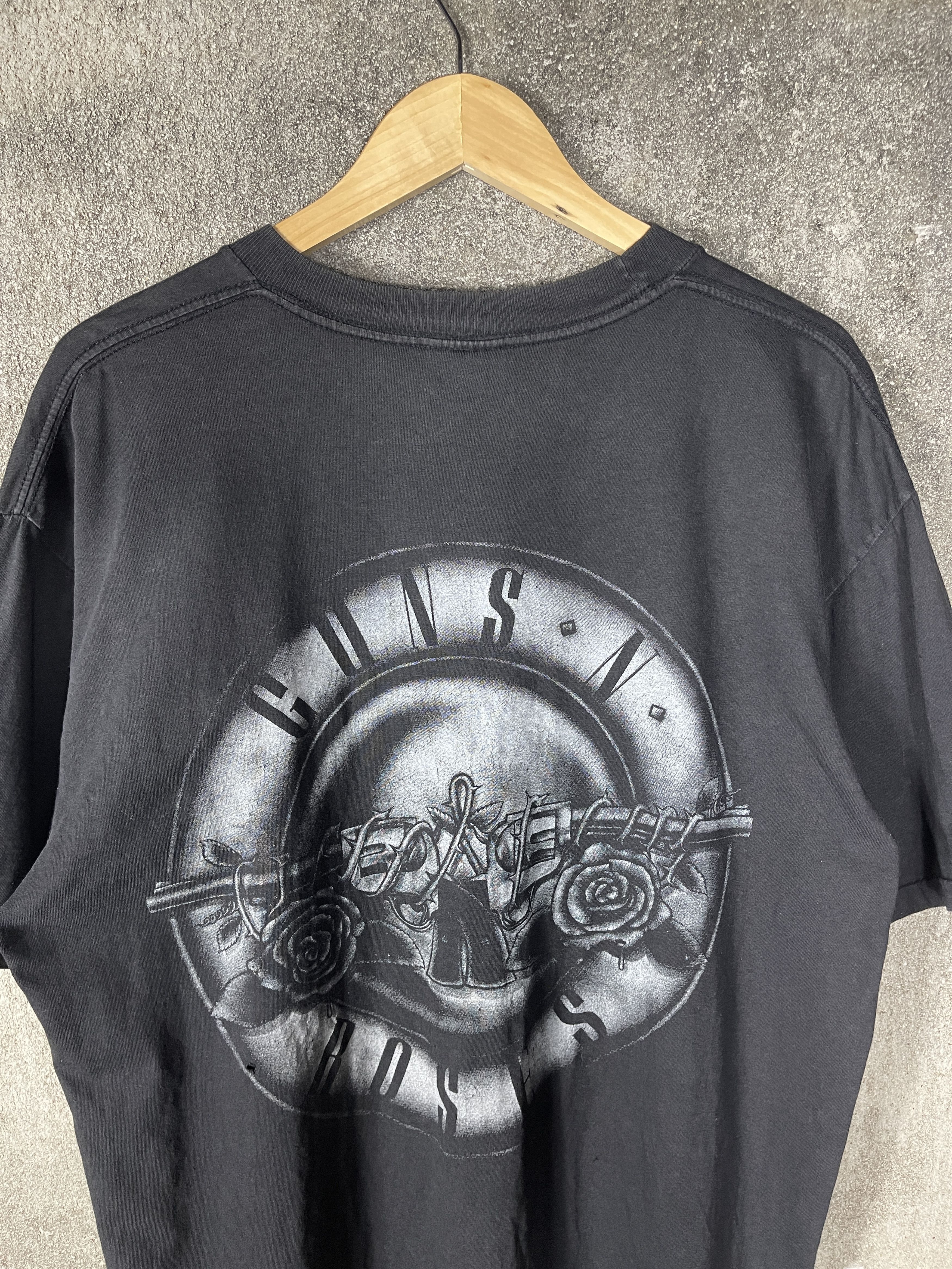 Guns N' Roses Vintage 90s Thrashed🔥Guns N Roses x Woodstock🔥Full Print Tee Size US L / EU 52-54 / 3 - 3 Thumbnail
