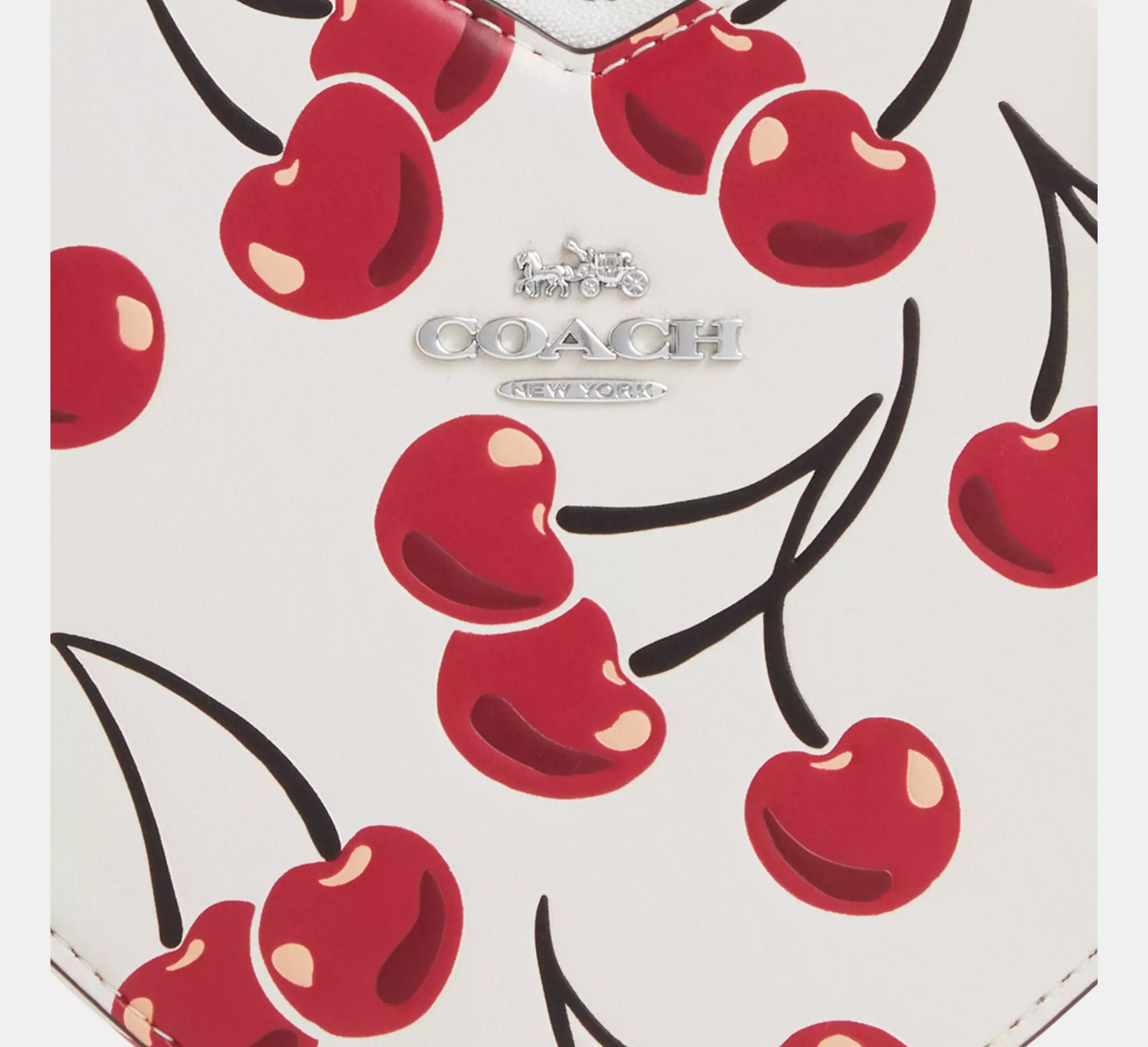 Coach 🍒 Heart Crossbody Bag With Cherry Print CAB06 Size ONE SIZE - 10 Thumbnail