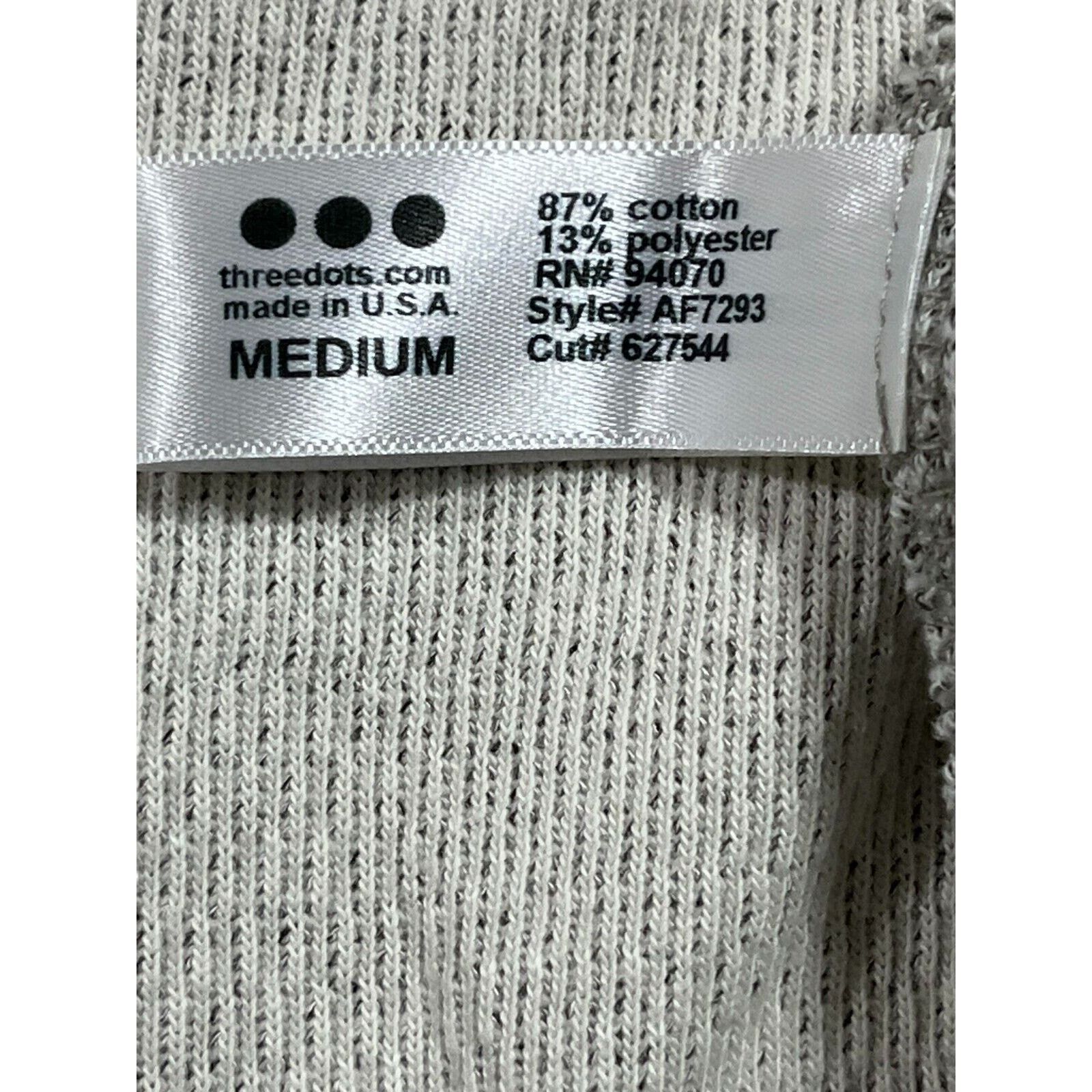 Other Three Dots Cardigan Women M Drape Knit Open Front Gray Size M / US 6-8 / IT 42-44 - 5 Thumbnail