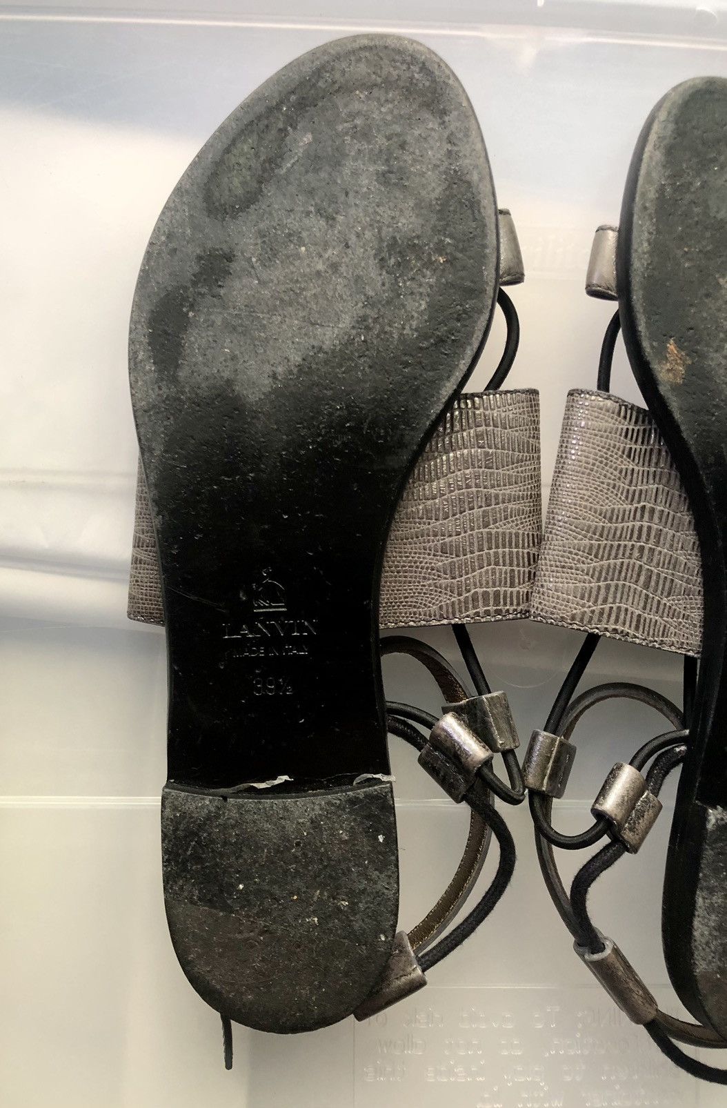 Lanvin Lanvin SS2011 Silver Leather Gladiator Sandals Size US 9.5 / IT 39.5 - 19 Thumbnail