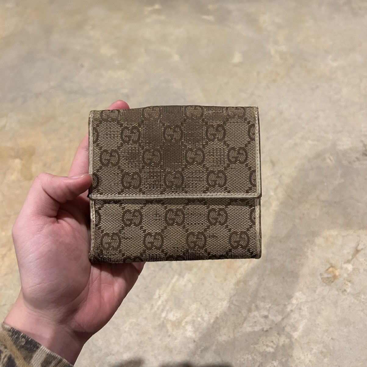 Designer × Gucci × Vintage Vintage Gucci GG Monogram Canvas Compact Wallet Rare Size ONE SIZE - 6 Thumbnail