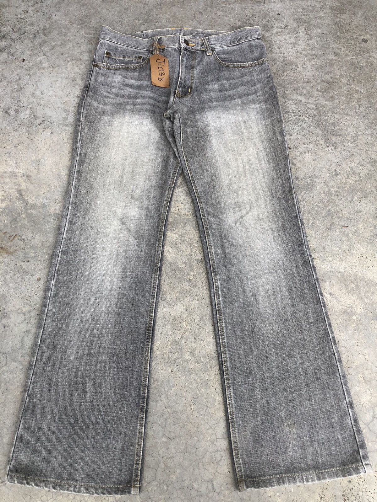 If Six Was Nine Y2k Monsieur Flared Jeans Distressed Size US 32 / EU 48 - 1 Thumbnail