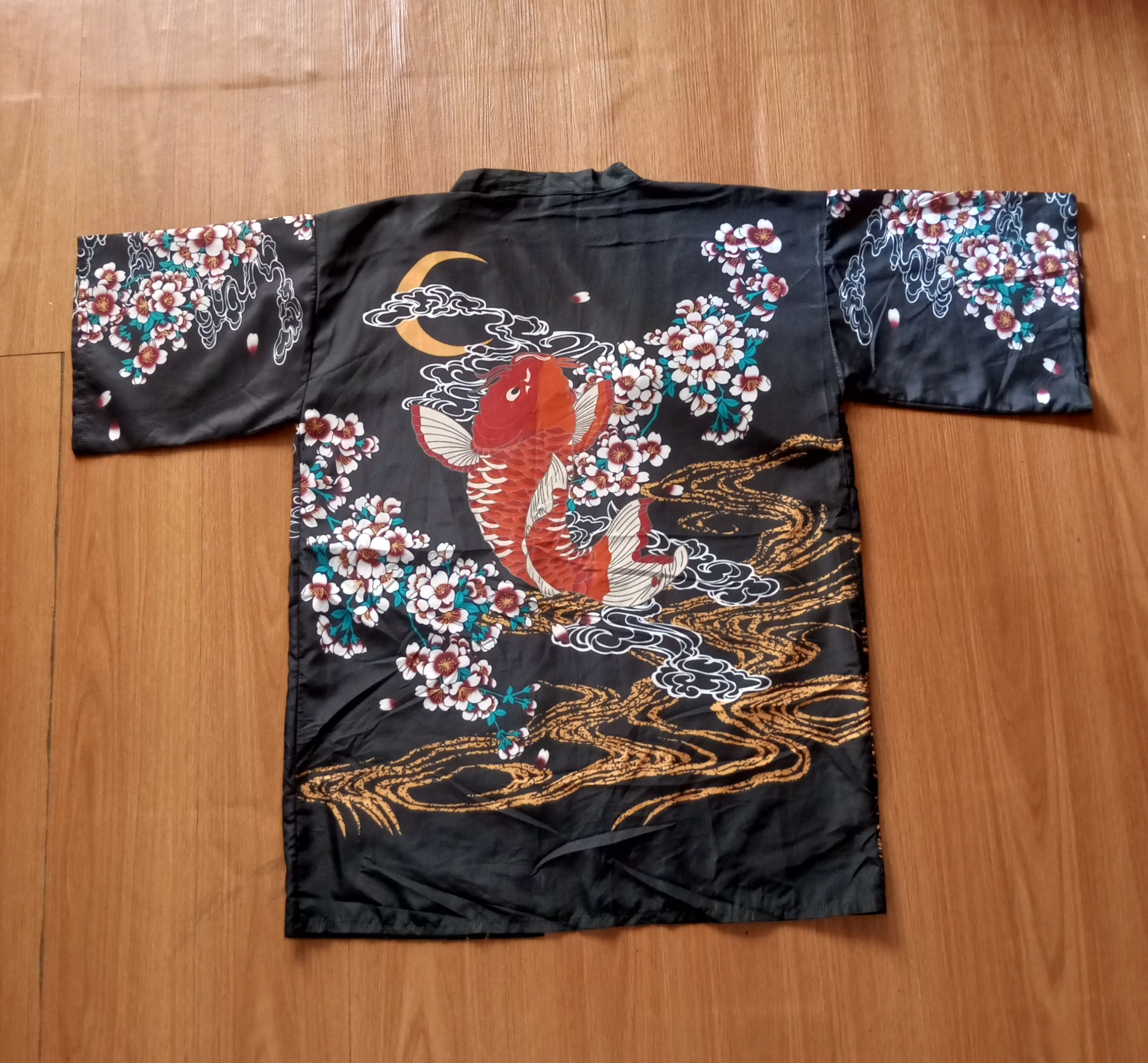 Japanese Brand Vintage Cardigan Kimono Koi Fish Japanese Size US L / EU 52-54 / 3 - 1 Thumbnail