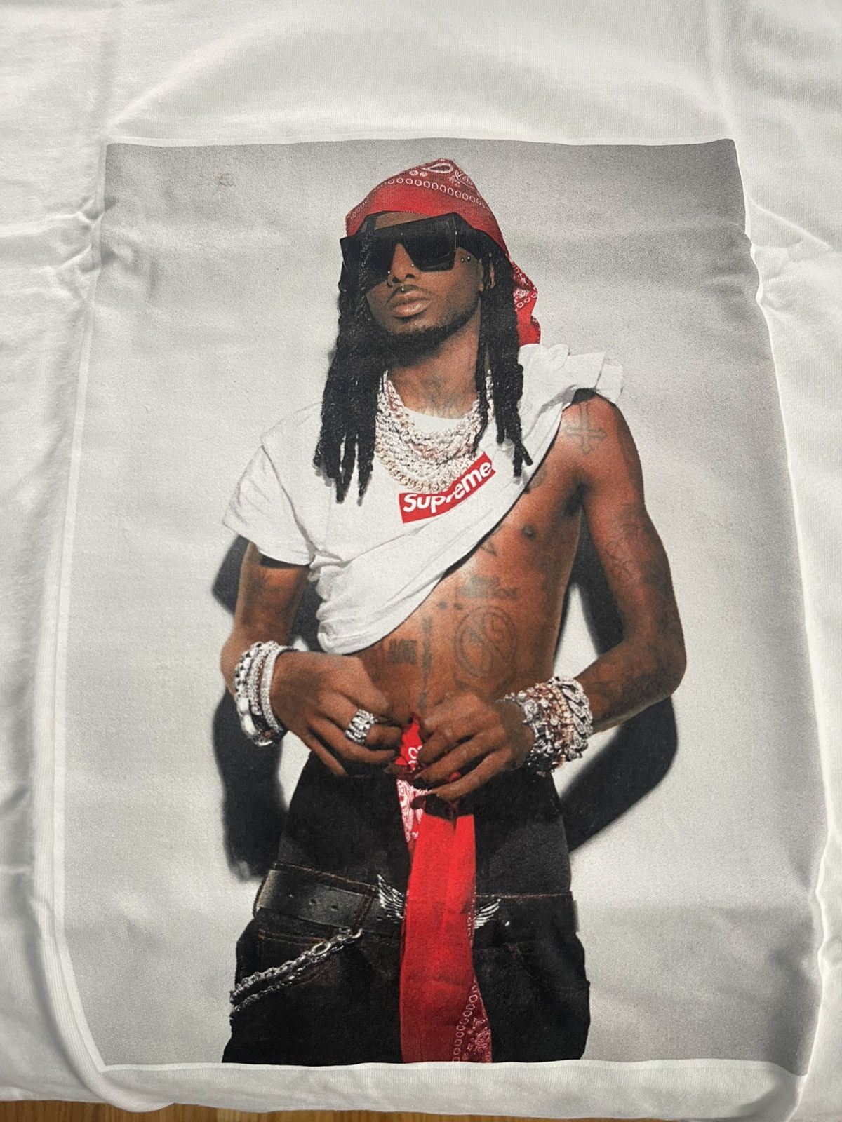 Supreme SUPREME PLAYBOI CARTI TEE FW25 Size US XXL / EU 58 / 5 - 4 Thumbnail