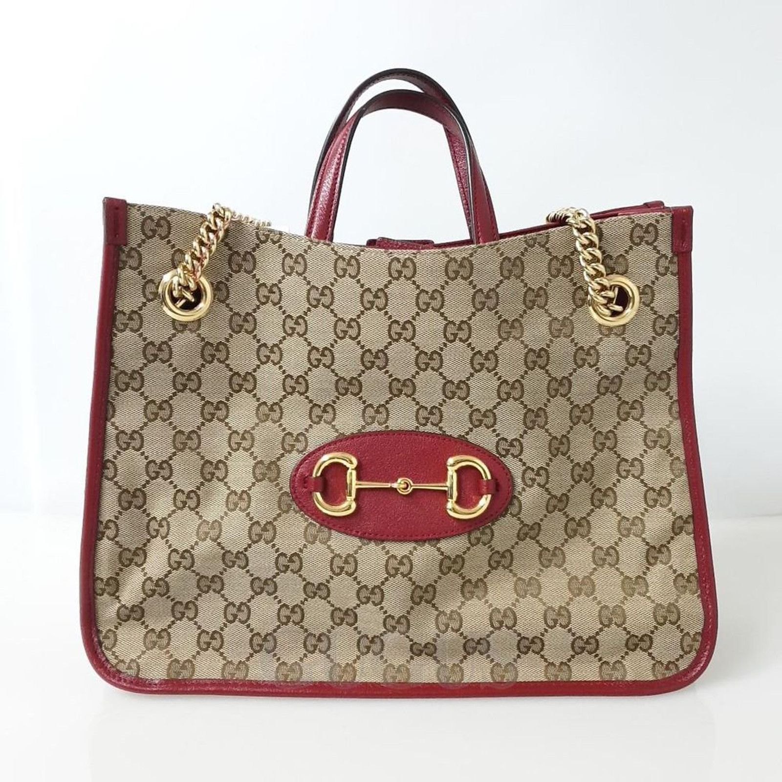 Gucci 1955 Horsebit Medium Tote Bag (621144) (8766234) in Brown, Women's