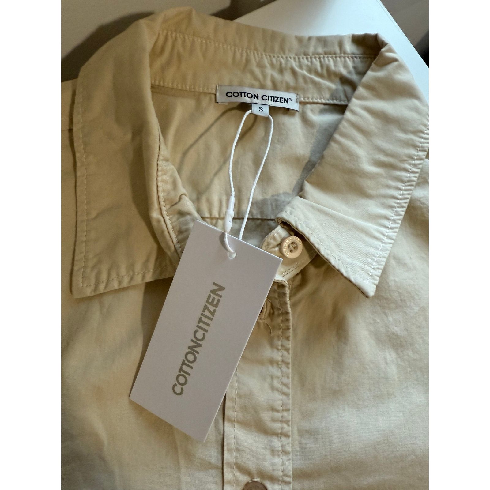 COTTONCITIZEN $225 New Cotton Citizen Tan Button down Shirt - Small Size S / US 4 / IT 40 - 4 Thumbnail