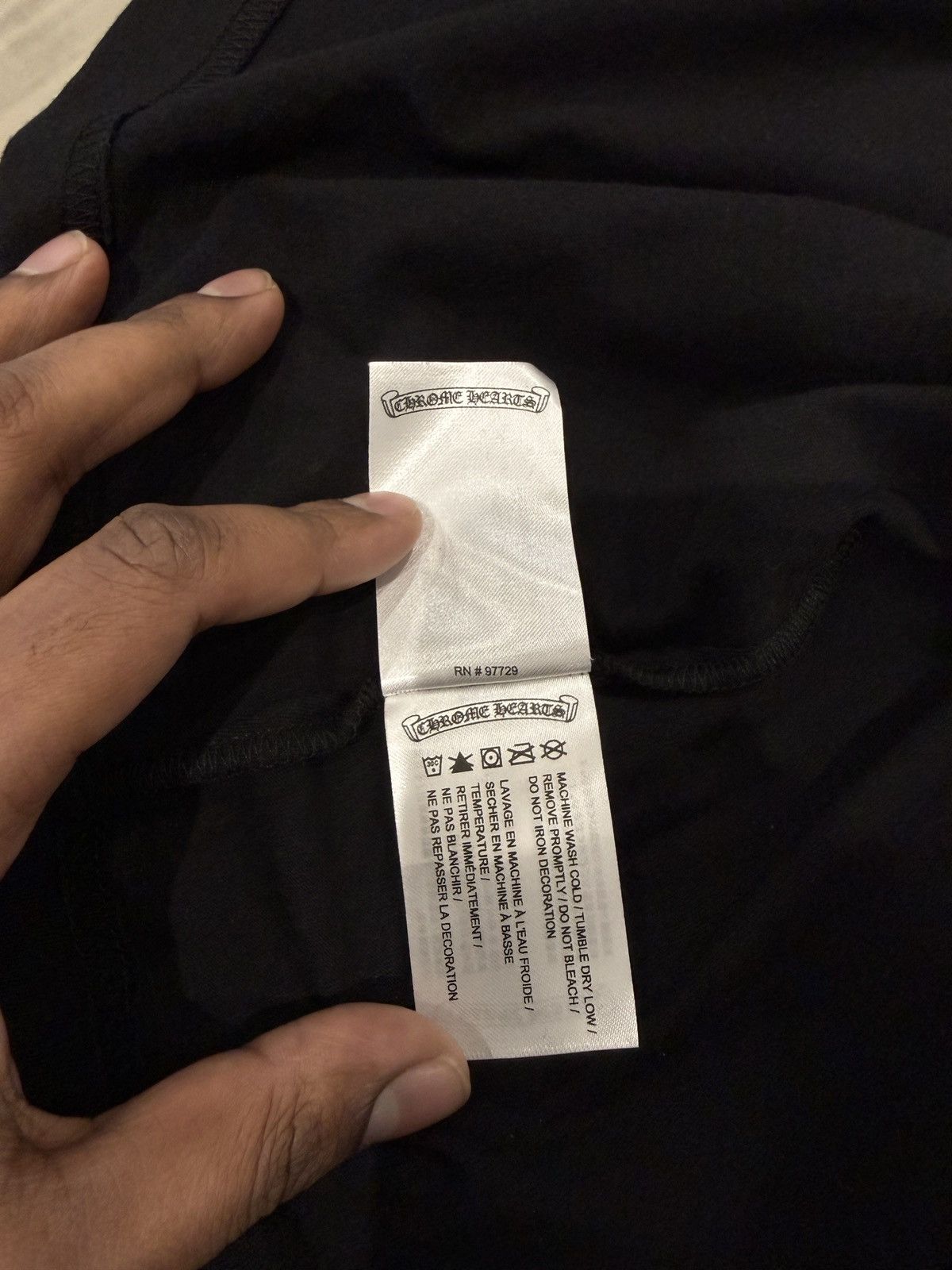 Chrome Hearts Chrome Hearts Neck Logo Long Sleeve Black / Blue Size: L Size US L / EU 52-54 / 3 - 10 Thumbnail