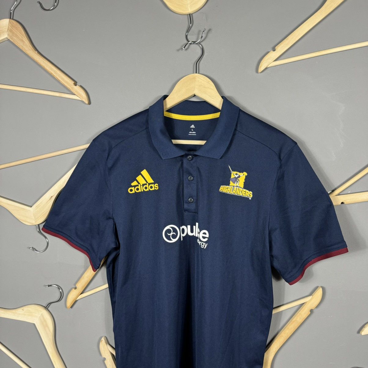 Adidas Adidas Highlanders 2017 Rugby Jersey Size US L / EU 52-54 / 3 - 2 Thumbnail