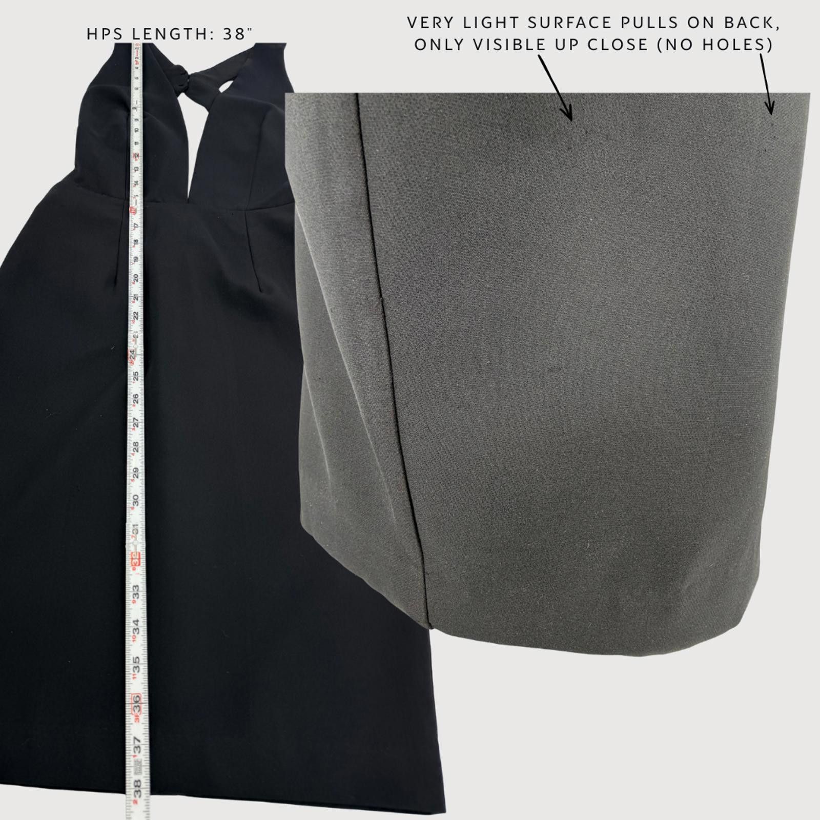 Other Solace London Milo Plunge Dress Black Knee Length 2 Size XS / US 0-2 / IT 36-38 - 8 Thumbnail