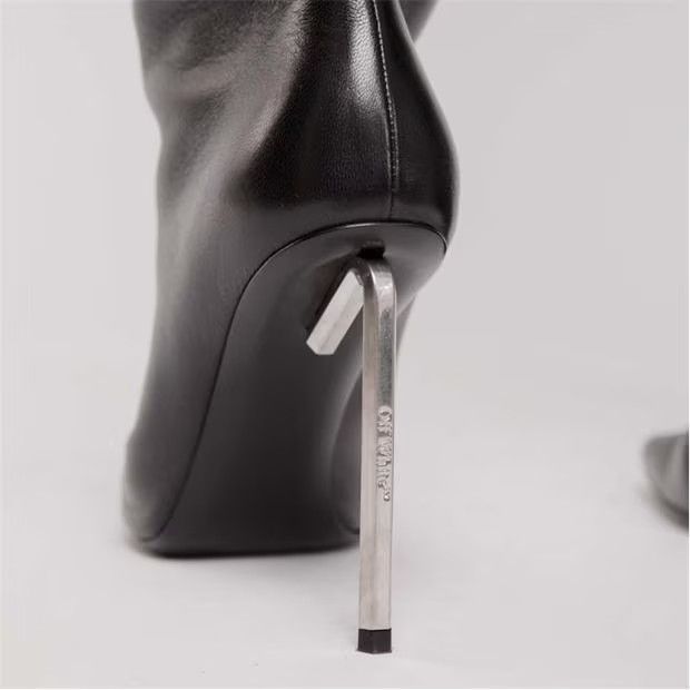 Off-White o1mle0425 Nappa High Allen Boots in Black Size US 8 / IT 38 - 6 Thumbnail