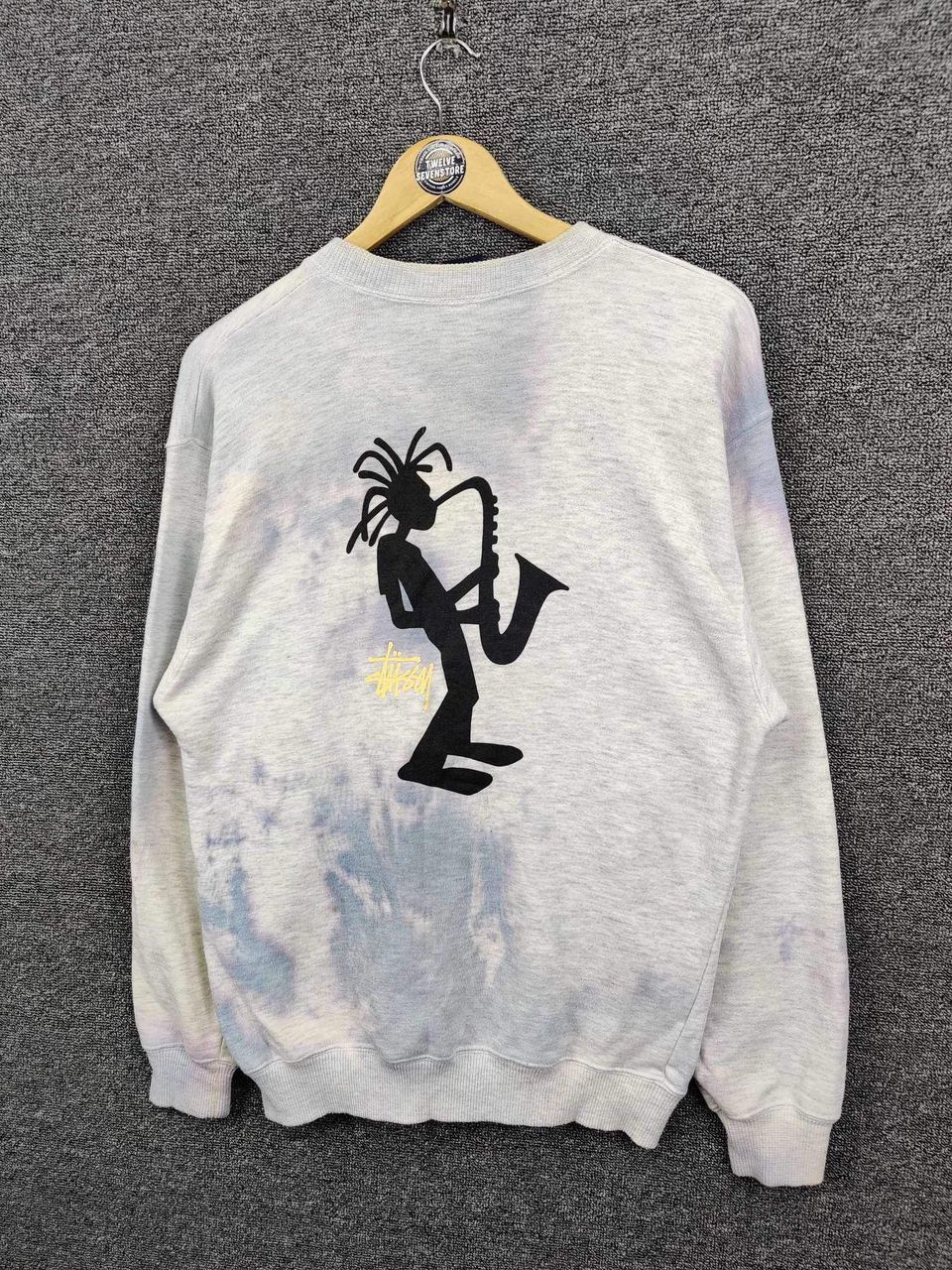 Vintage Stussy Trumpet Man Crewneck Sweatshirt