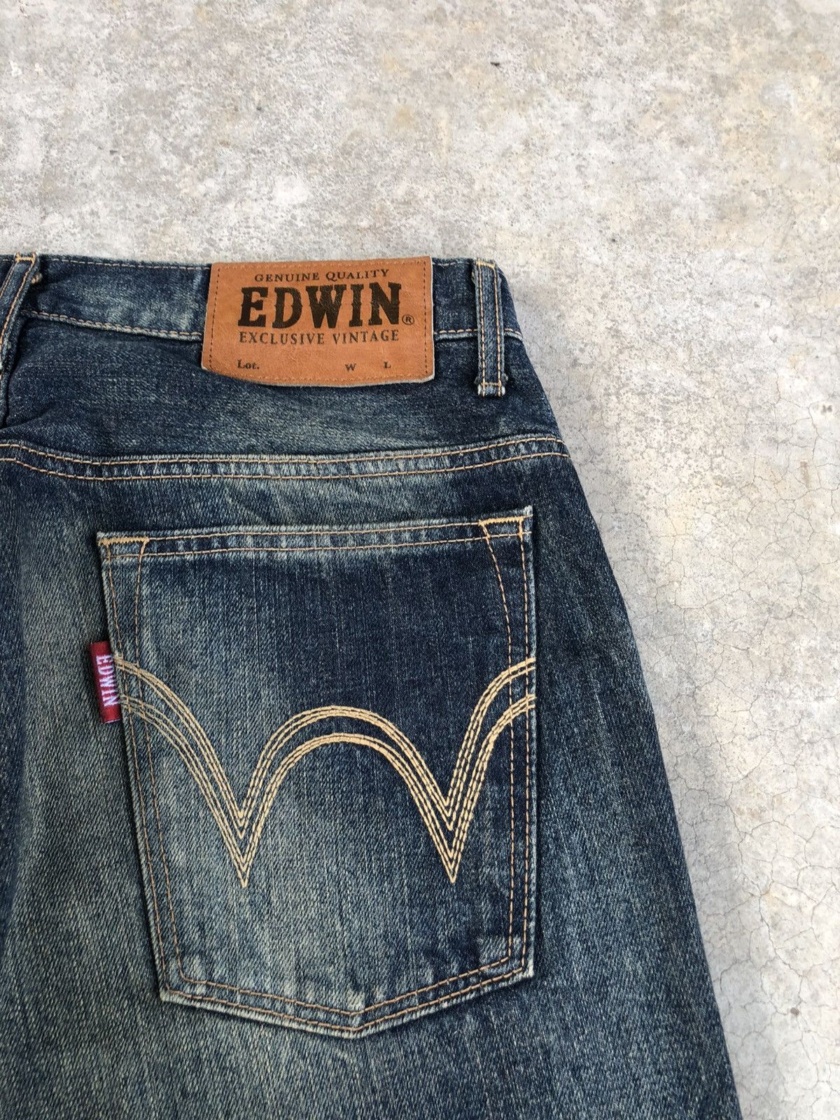 Edwin Edwin XU Flared Jeans Bootcut Mudwash Distressed Size US 33 - 17 Thumbnail