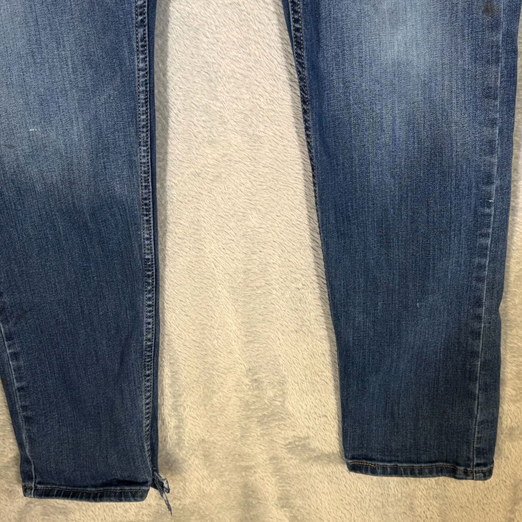 Levi's Levi's 502 Jeans 32x32 Blue Denim Stretch Mid-Rise Straight Leg Mens Size US 32 / EU 48 - 5 Thumbnail
