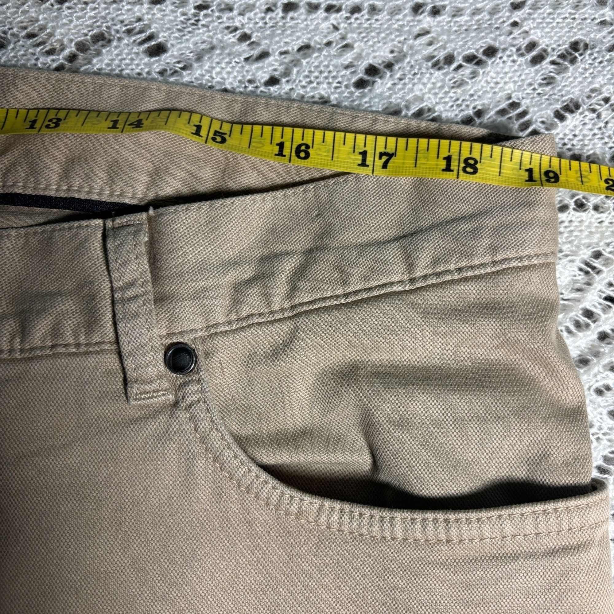 Ermenegildo Zegna Ermenegildo Zegna Beige Cotton Flat Front Casual Pants Jeans Size 38R - 12 Thumbnail