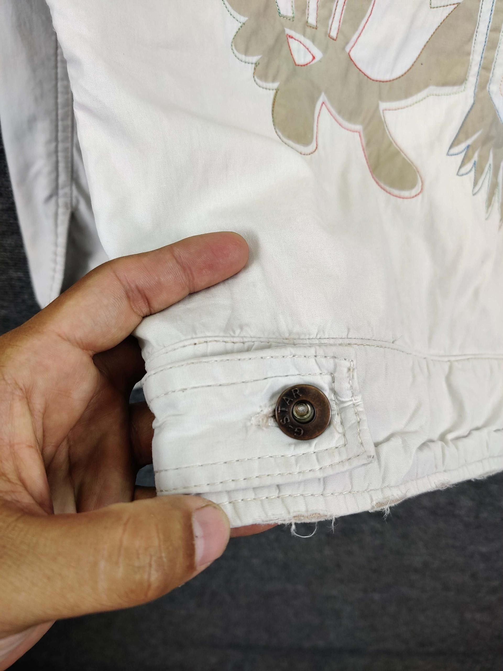 G-Star Vintage G-Star Raw White Denim Jacket Size US L / EU 52-54 / 3 - 9 Thumbnail