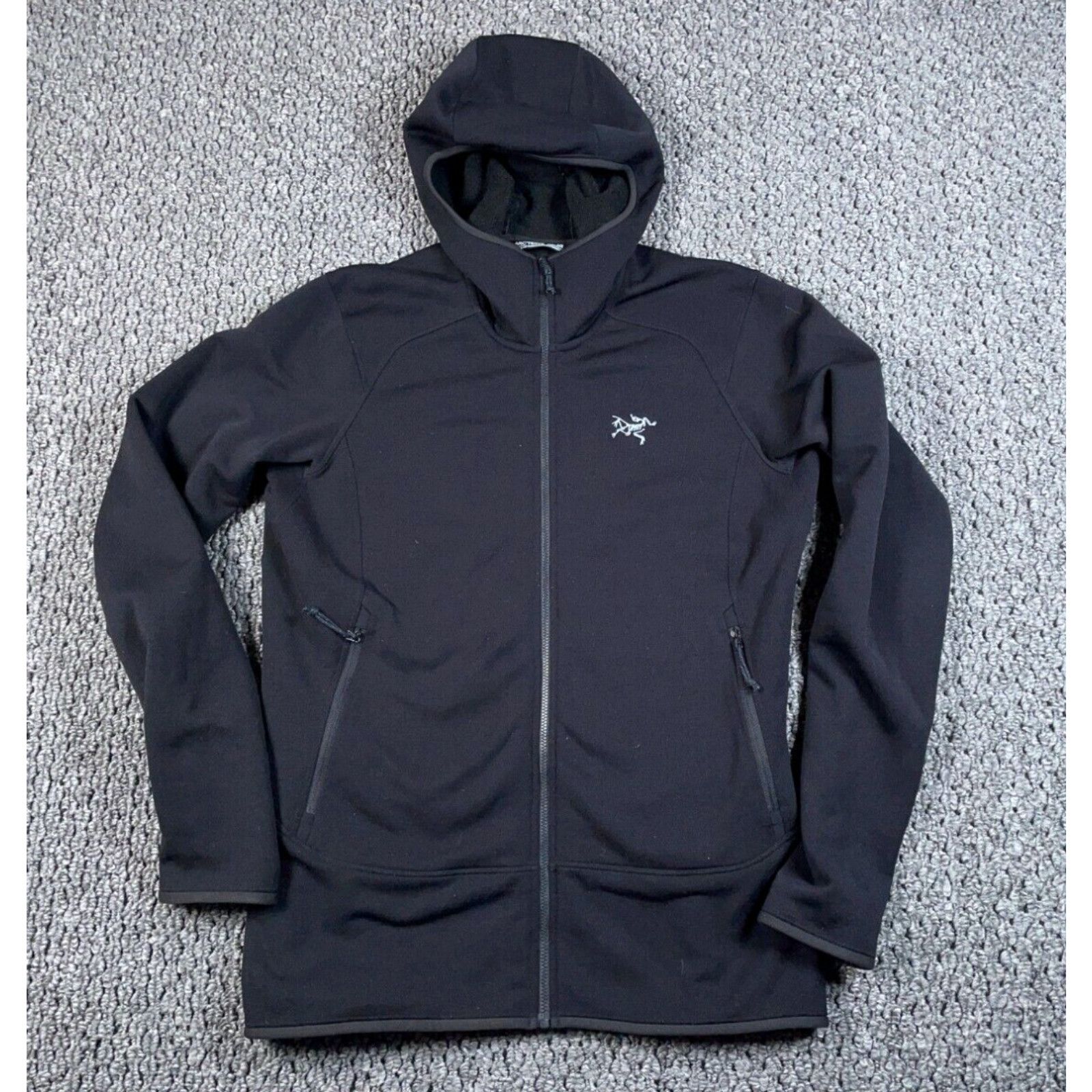 image of Arcteryx Arc'teryx Kyanite Zip Hoody Women's Large Black Fleece Sweatshirt High Neck in White