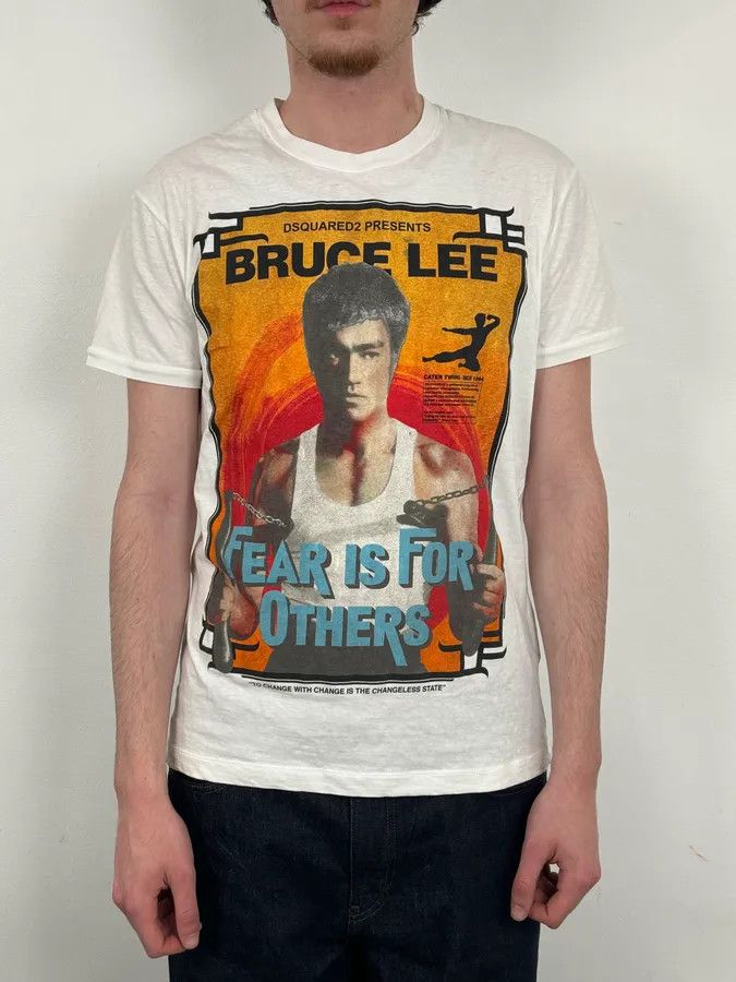 Dsquared2 SS2020 Dsquared2 White Bruce Lee Fighter T-Shirt Size US M / EU 48-50 / 2 - 2 Thumbnail