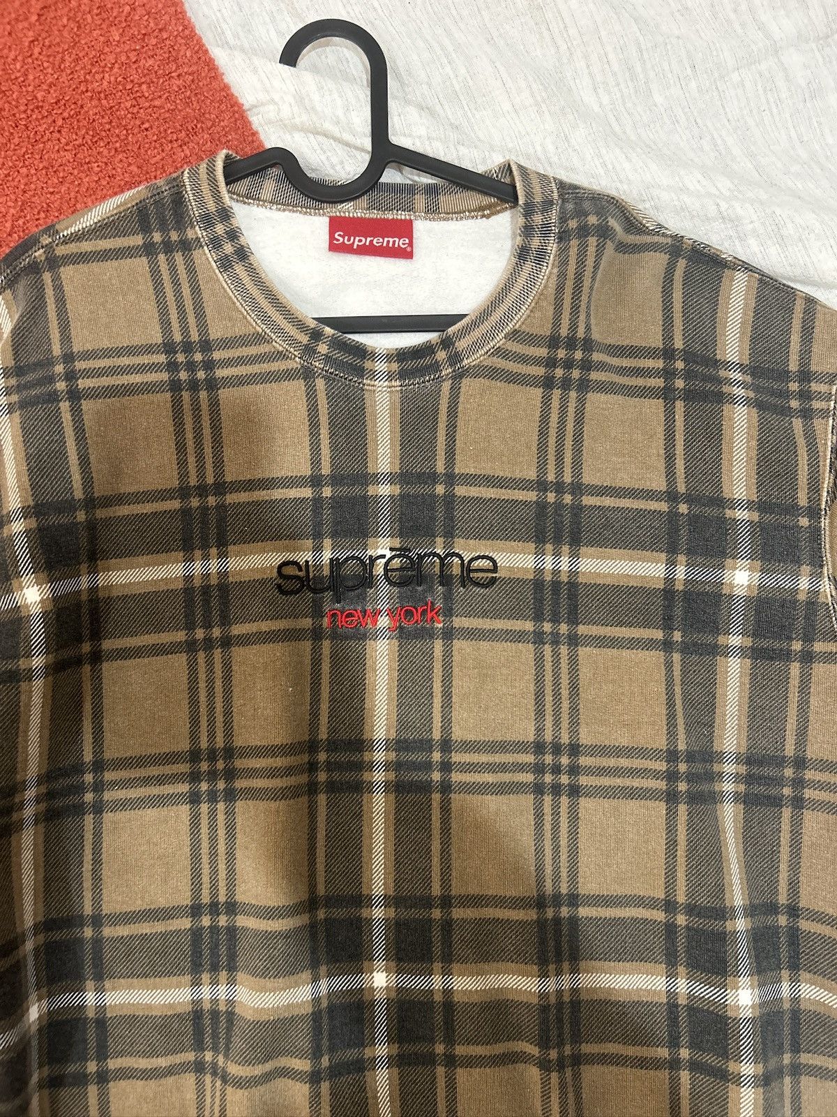 Supreme Supreme plaid crewneck Size US M / EU 48-50 / 2 - 2 Thumbnail