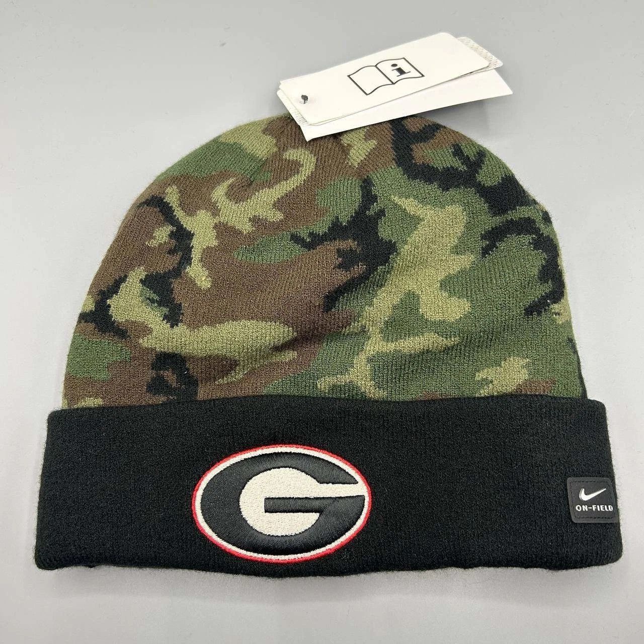 Nike Georgia Bulldogs x Nike Hat Men Camo Cuffed Beanie Cap New Size ONE SIZE - 2 Thumbnail