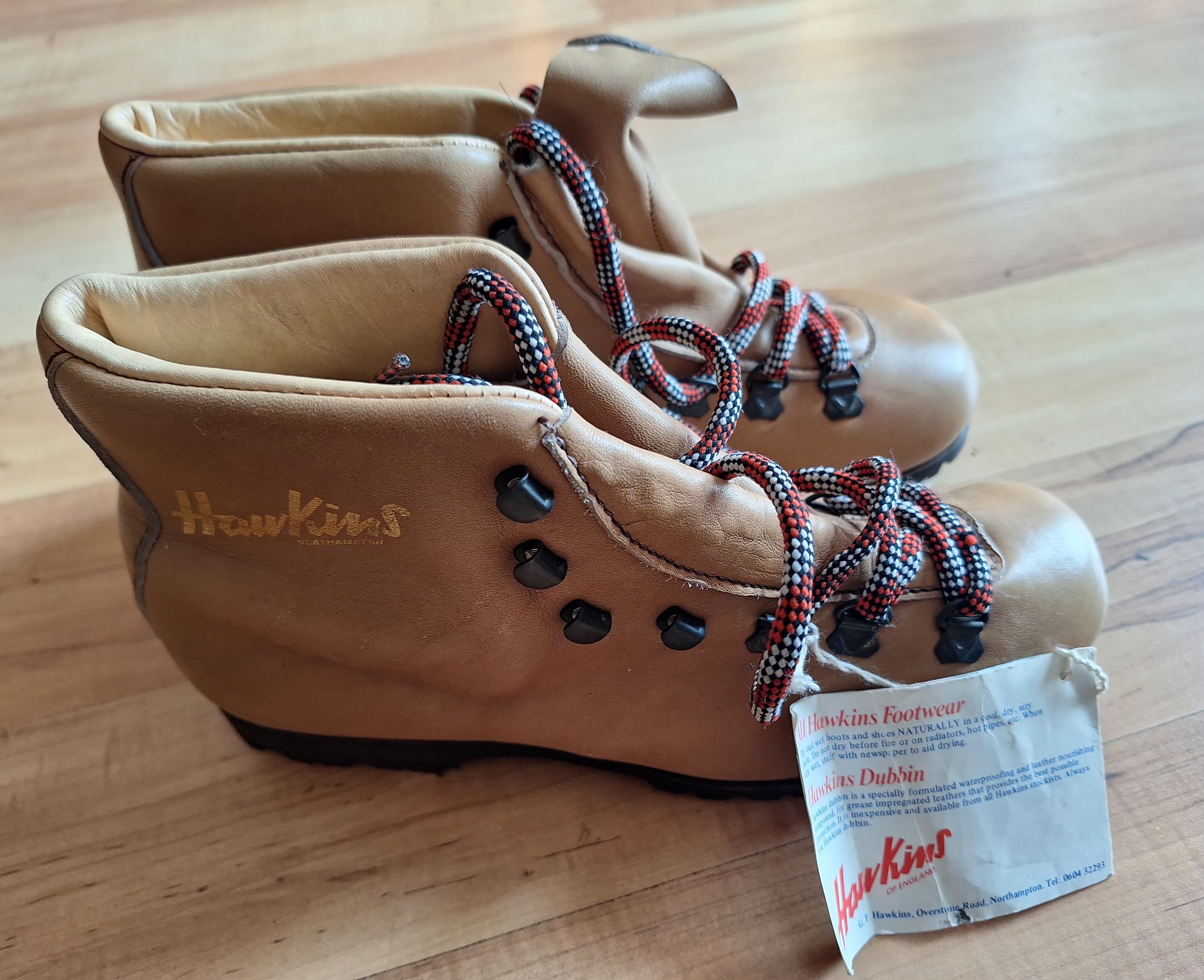Other Vintage Hawkins of England Hiking Boots - Vibram Sole - UK 4 Size US 7 / IT 37 - 8 Thumbnail