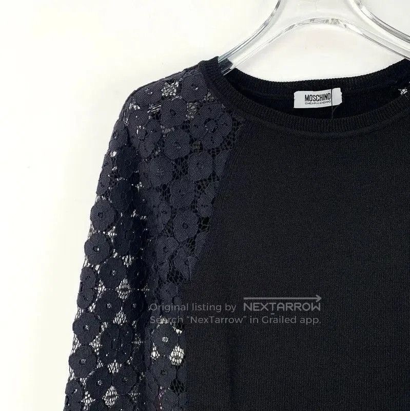 Moschino Moschino Black Cotton Ladies Sweater . Size M / US 6-8 / IT 42-44 - 3 Thumbnail