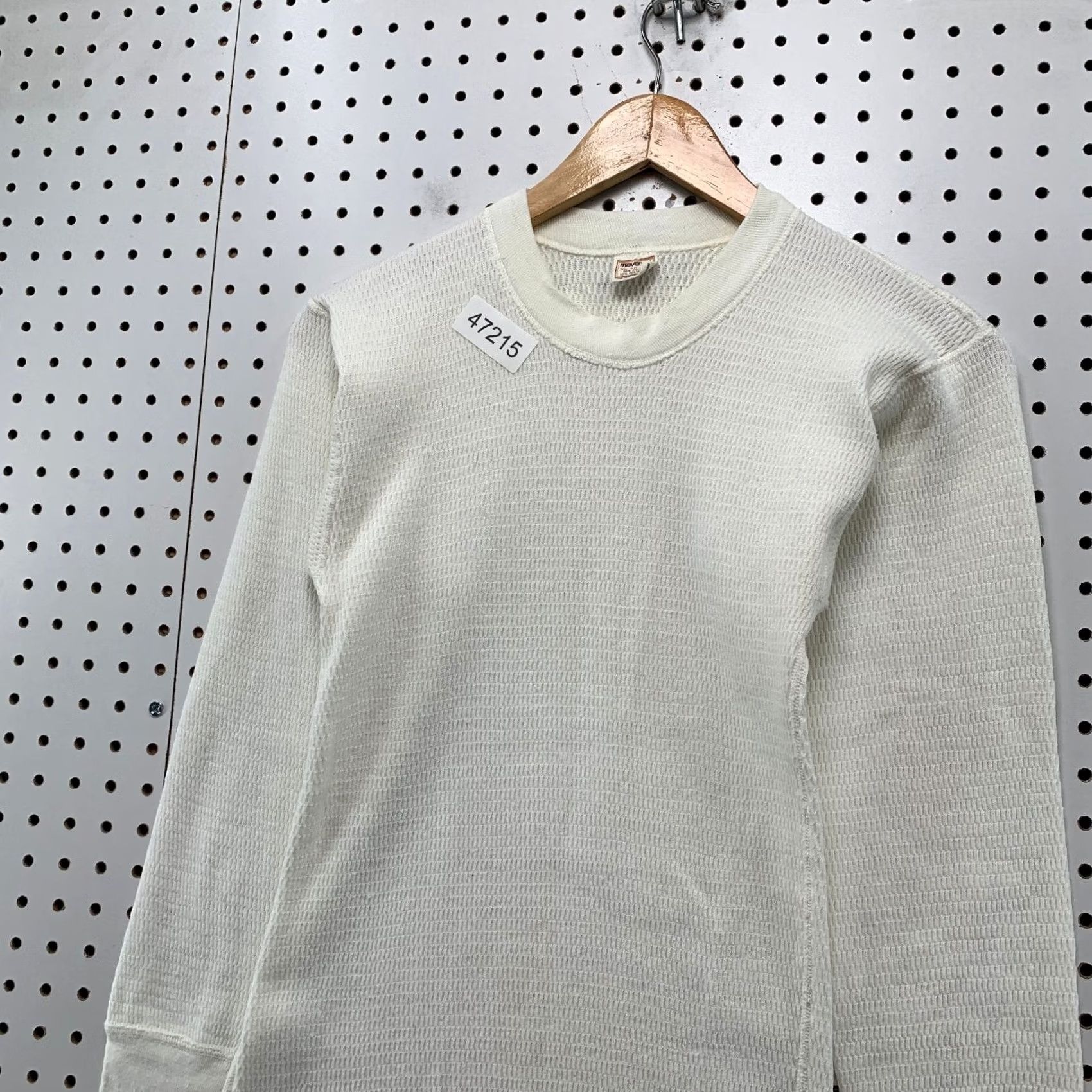 Vintage VINTAGE Maverick Thermal Sweatshirt Mens XL White Long Sleeve Waffle Knit Size US XL / EU 56 / 4 - 6 Thumbnail