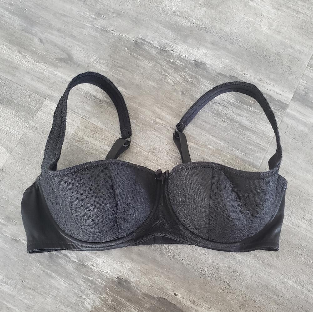 Designer Black Detailed ROSME Demi Bra Size ONE SIZE - 1 Thumbnail