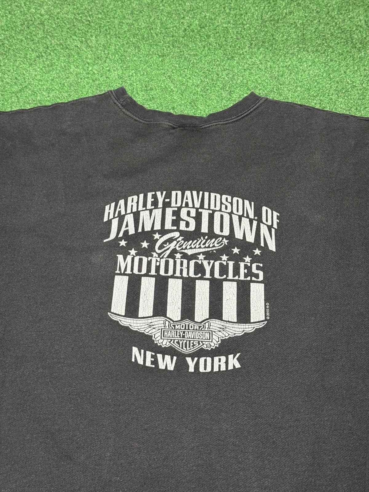 Harley Davidson Y2K Harley Davidson Emblem XL Motorcycle Biker Sweatshirt Size US XL / EU 56 / 4 - 4 Thumbnail