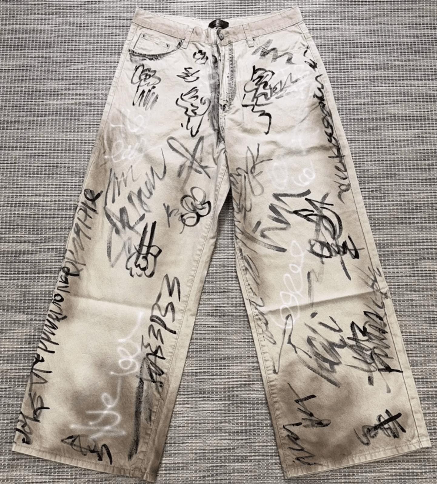 HMDD HMDD Graffiti Chinos Pants Size US 38 / EU 54 - 1 Thumbnail
