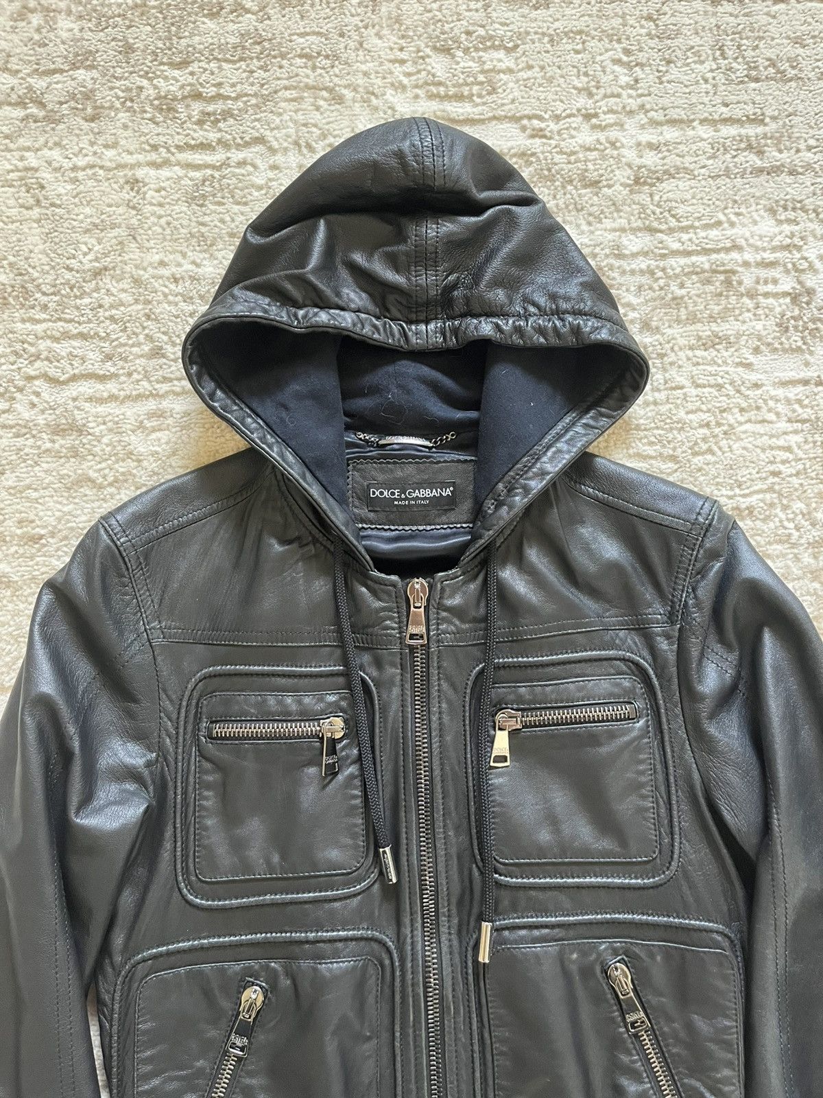 Dolce & Gabbana Dolce & Gabbana Leather Jacket Size US S / EU 44-46 / 1 - 4 Thumbnail