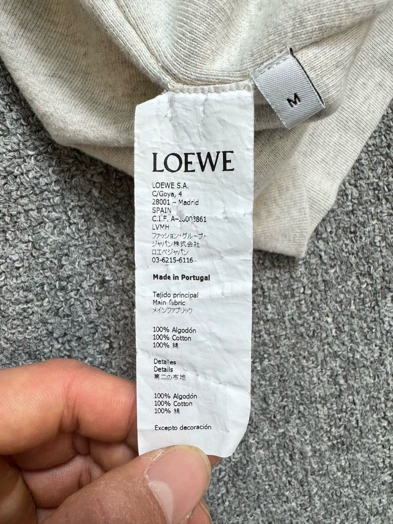 Loewe LOEWE Gray embroidered logo round neck sweater Size M / US 6-8 / IT 42-44 - 5 Thumbnail