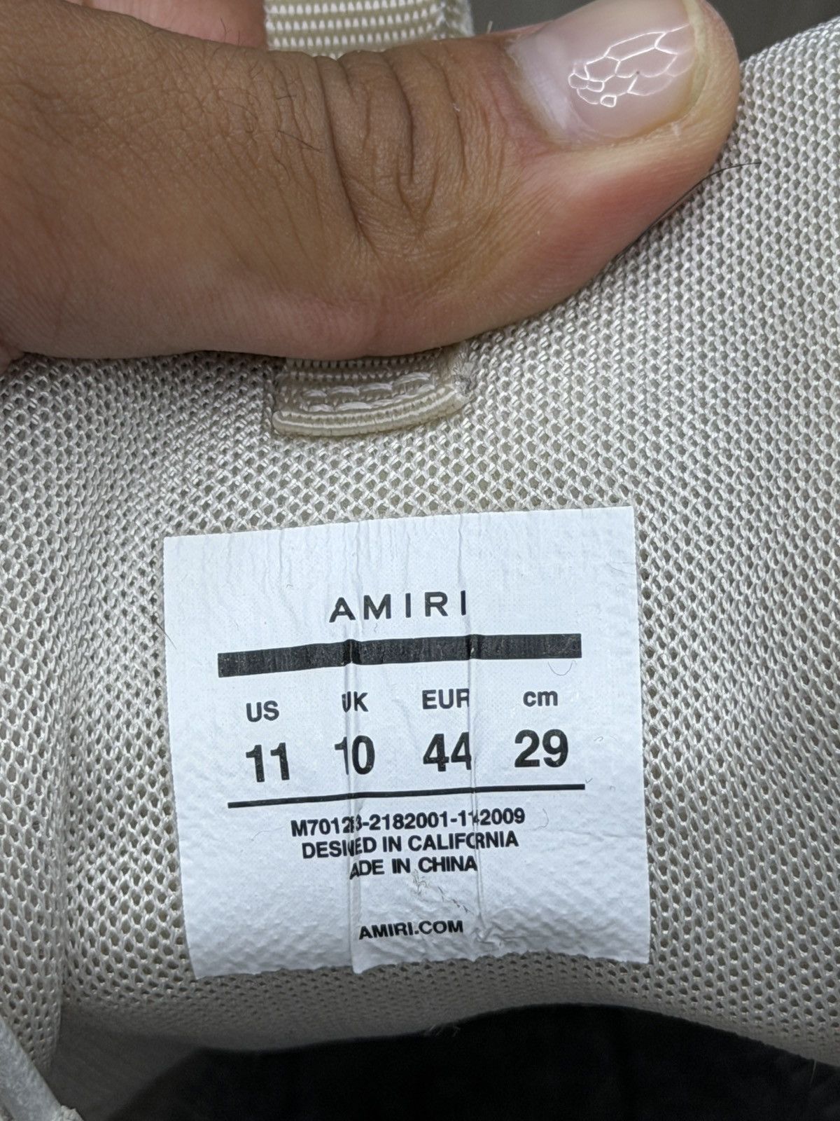 Amiri Amiri Skeleton Runner Grey Size US 11 / EU 44 - 7 Thumbnail