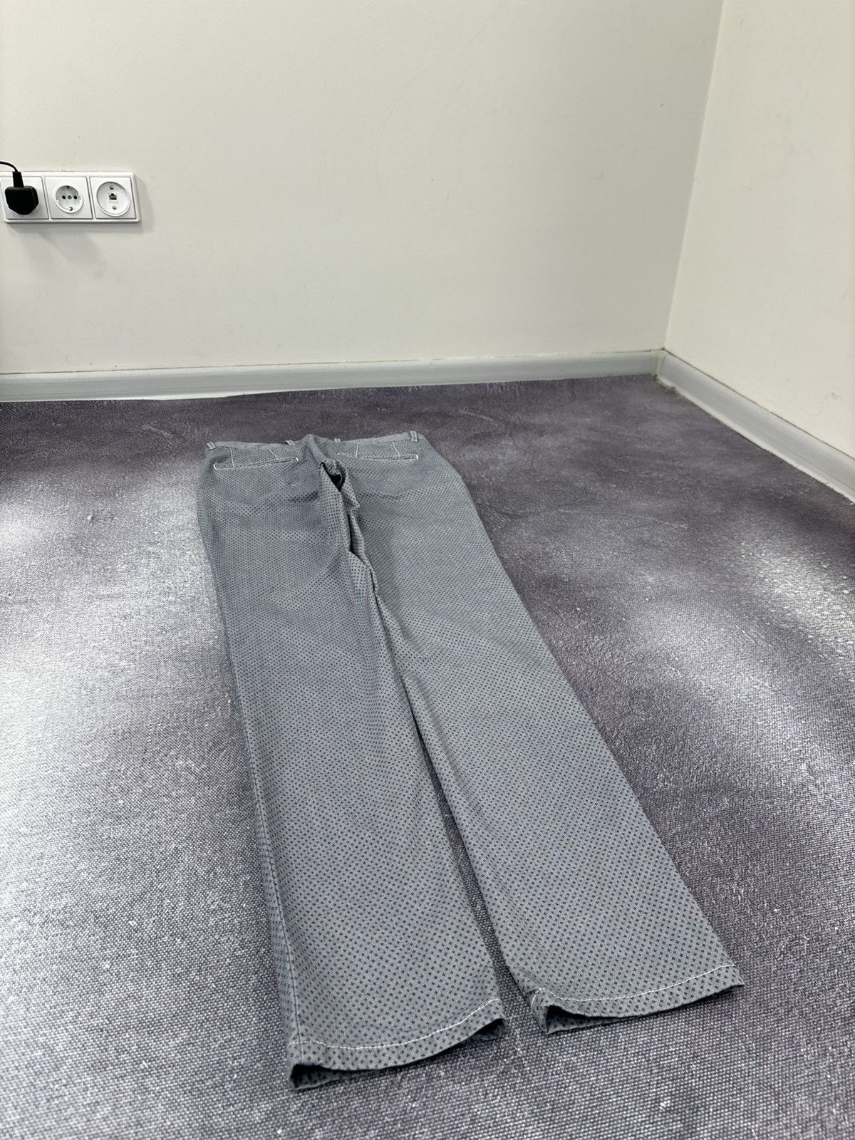 L.B.M. 1911 L.B.M. 1911 Men’s Micro Dash Gray Slim Fit Tailored Pants Size US 30 / EU 46 - 12 Thumbnail