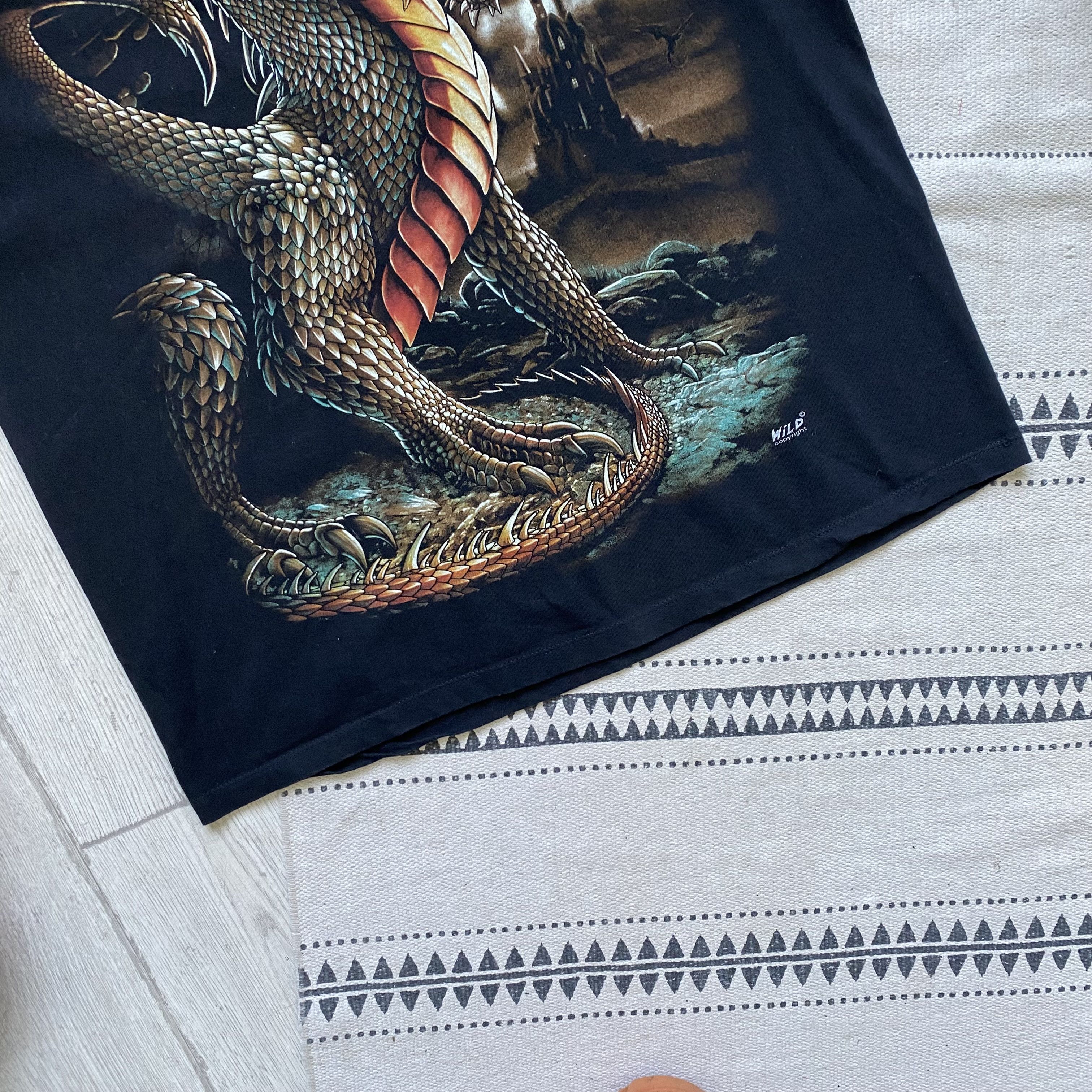 Japanese Brand Vintage Japan Dragon tee Renesanse Fosfor Print Size US M / EU 48-50 / 2 - 4 Thumbnail