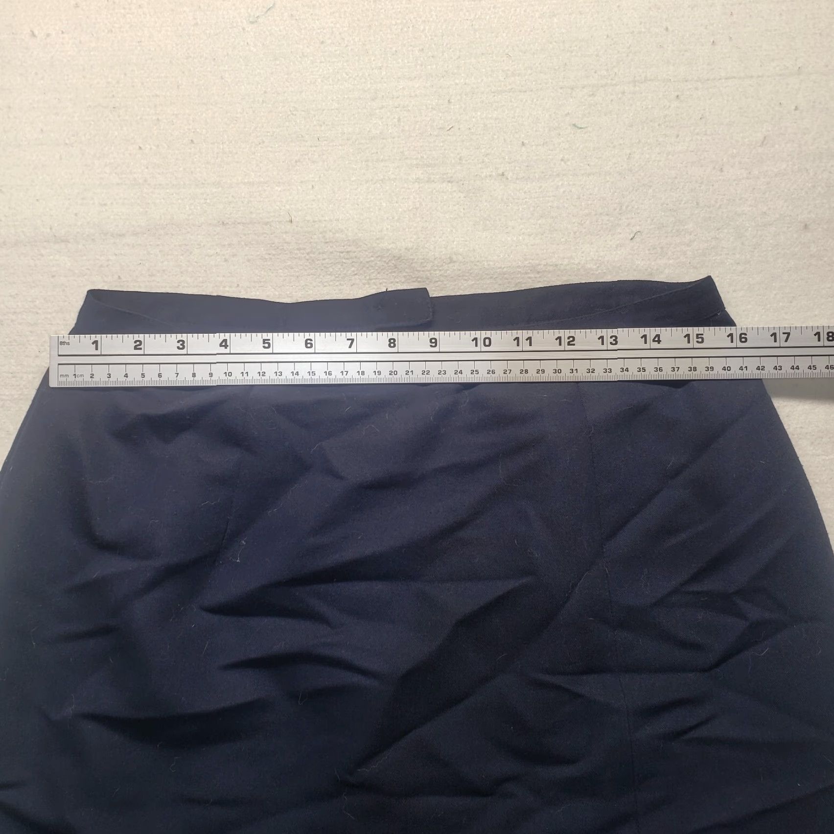 Vintage Michele Skirt Women Size 14 Black Knee Length A-Line Solid New York Adult Size 36" / US 14 / IT 50 - 3 Thumbnail