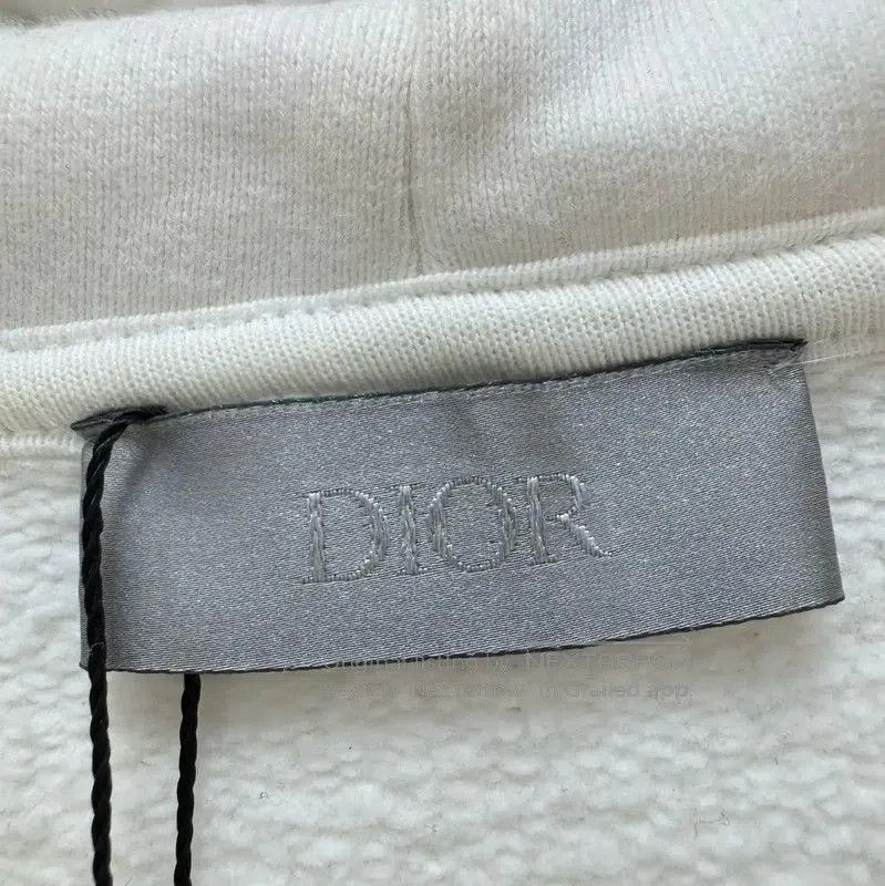 Dior Dior White Cotton Embroidered Logo Hoodie . Size US XL / EU 56 / 4 - 5 Thumbnail