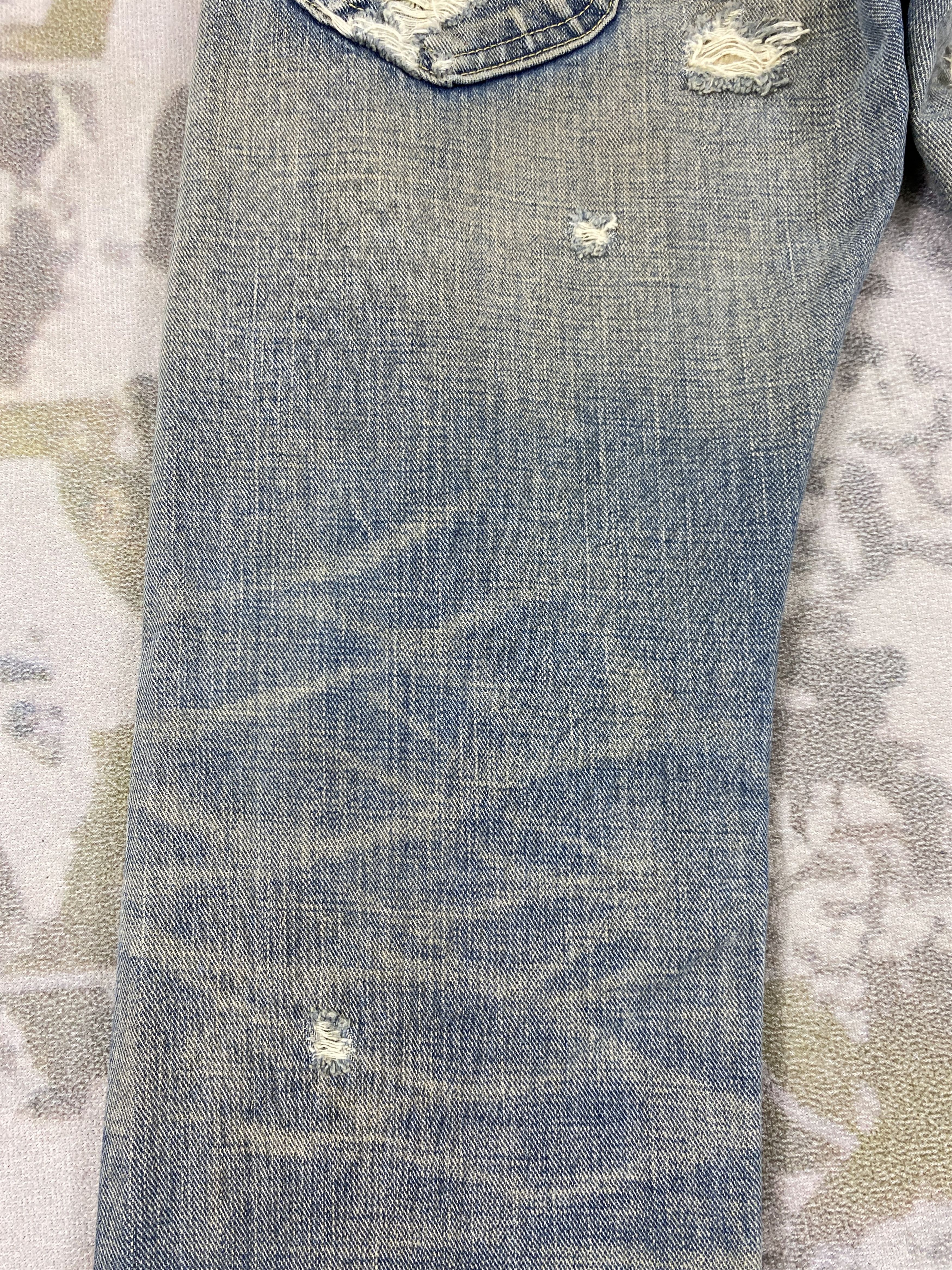 If Six Was Nine Redline Dirty Blue Vintage Lee Jeans 33x33 Denim- JN3660 Size US 33 - 12 Thumbnail