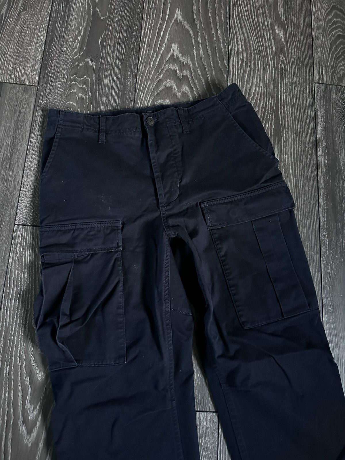 Balenciaga balenciaga dark navy cargo pants straight fit Size US 30 / EU 46 - 2 Thumbnail