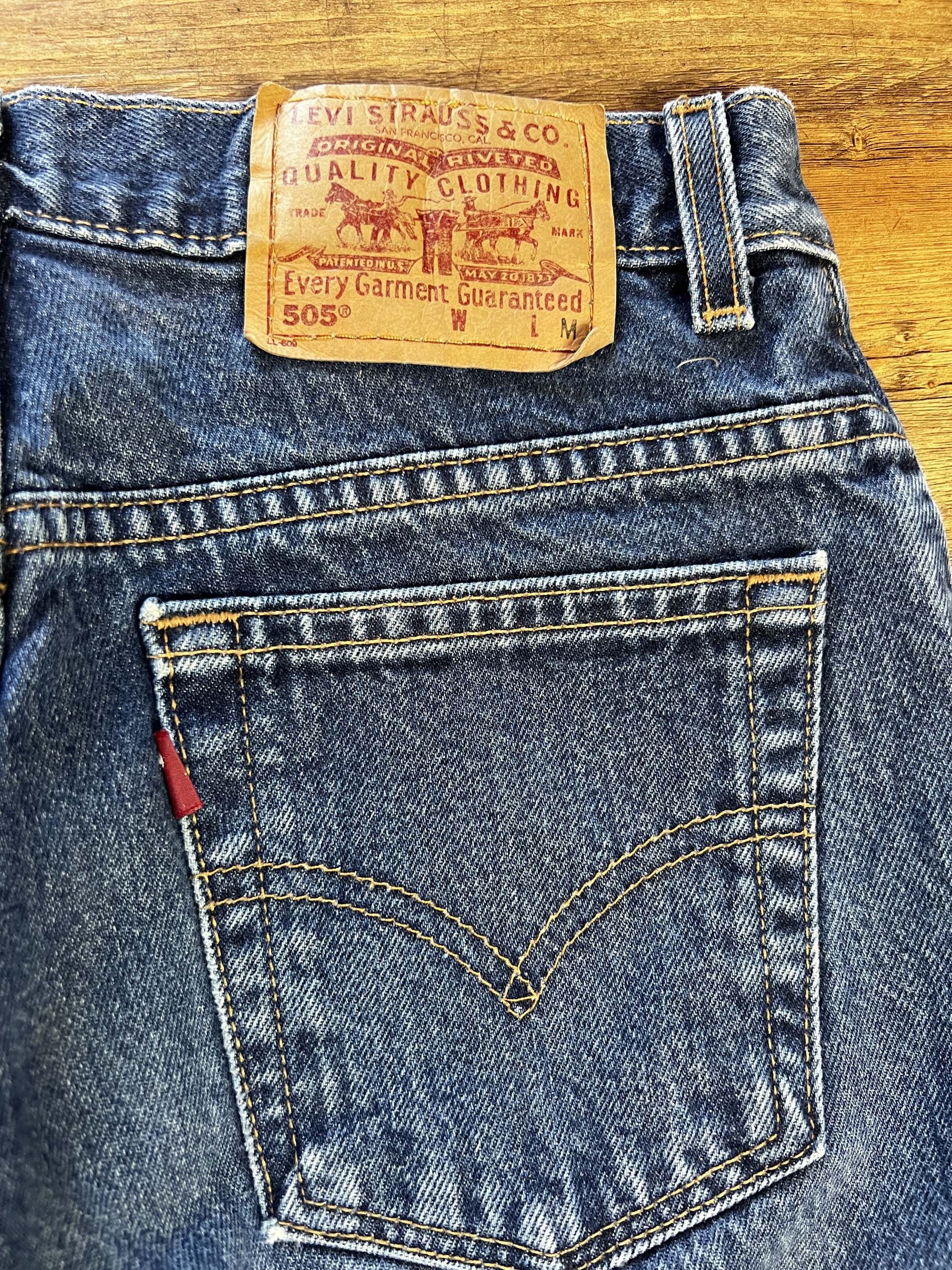 Levi's Vintage Clothing Vintage Levi's 505 Dark Wash Zipper Fly Denim Size US 28 / EU 44 - 9 Thumbnail
