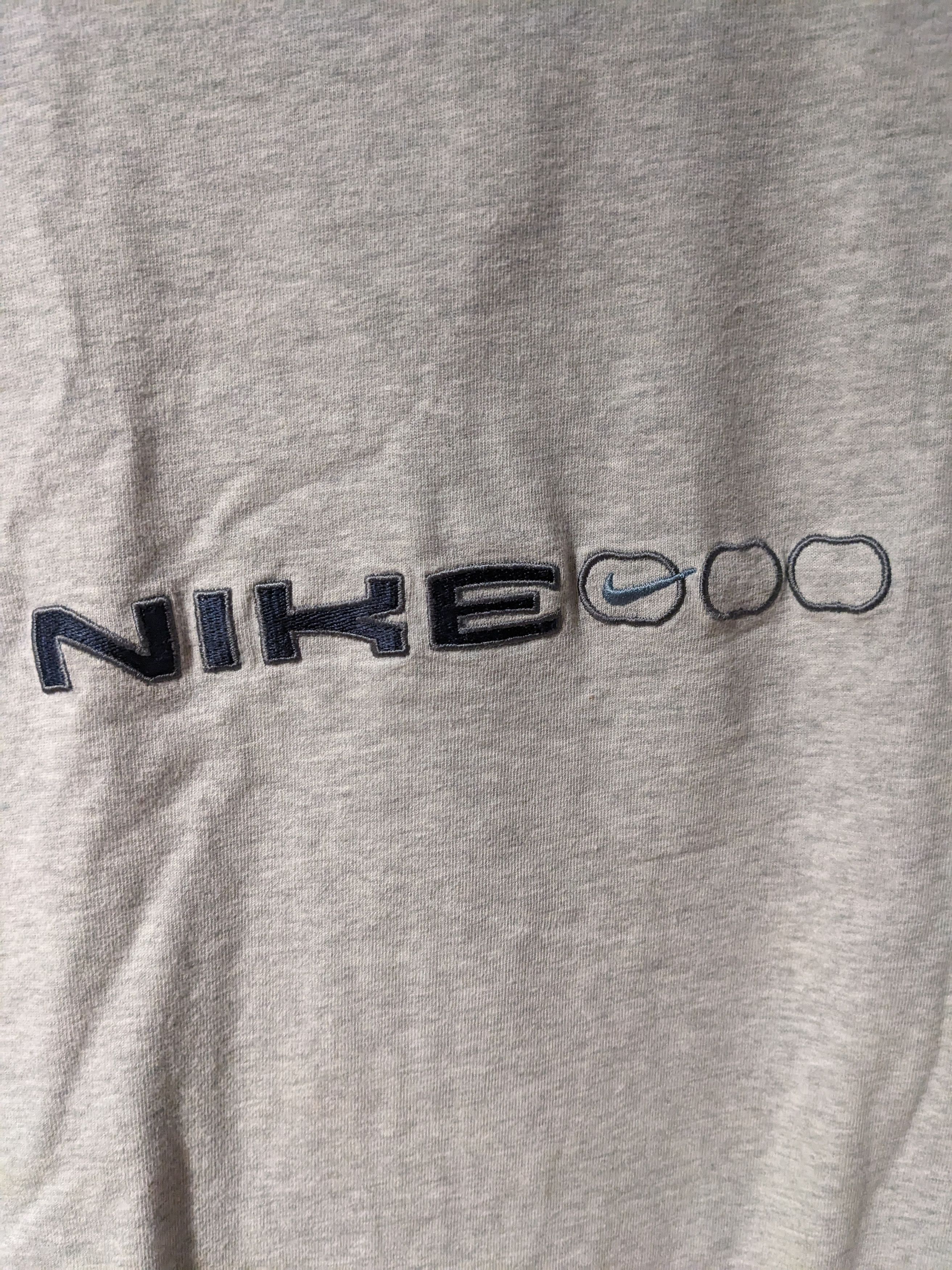 Nike × Vintage Vintage Y2K Nike Spell Out Mini Swoosh Long Sleeve T-shirt Size US XL / EU 56 / 4 - 2 Thumbnail