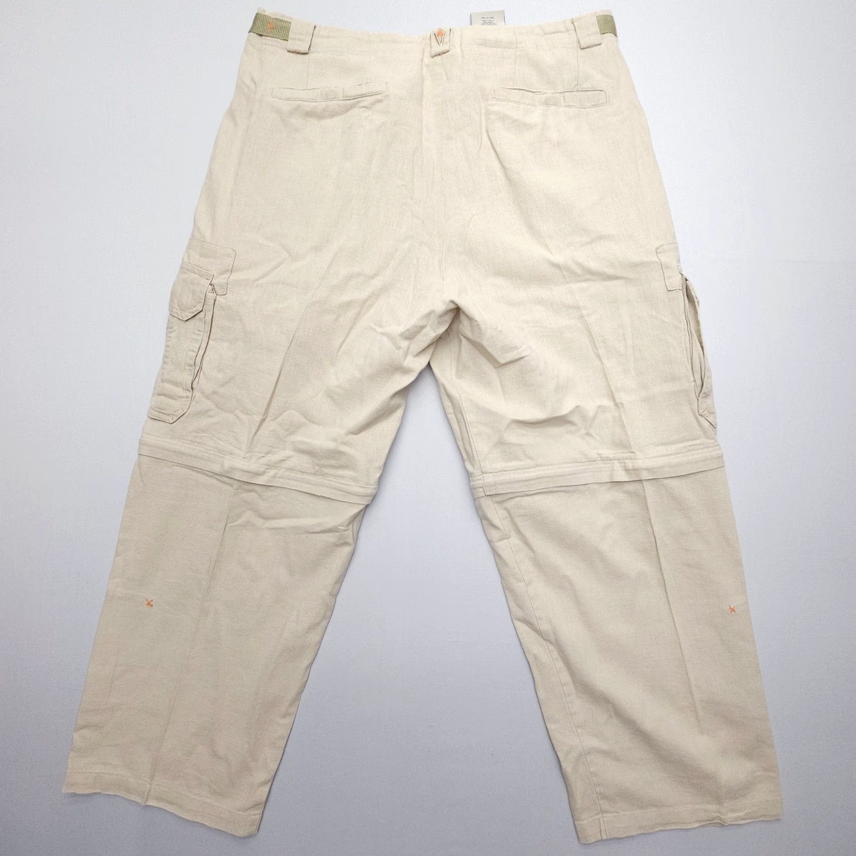 Vintage VINTAGE SCOTTeVEST Cargo Convertible Pants Mens 38x30 Baggy Hidden Pockets Y2K Linen Size 38R - 2 Thumbnail