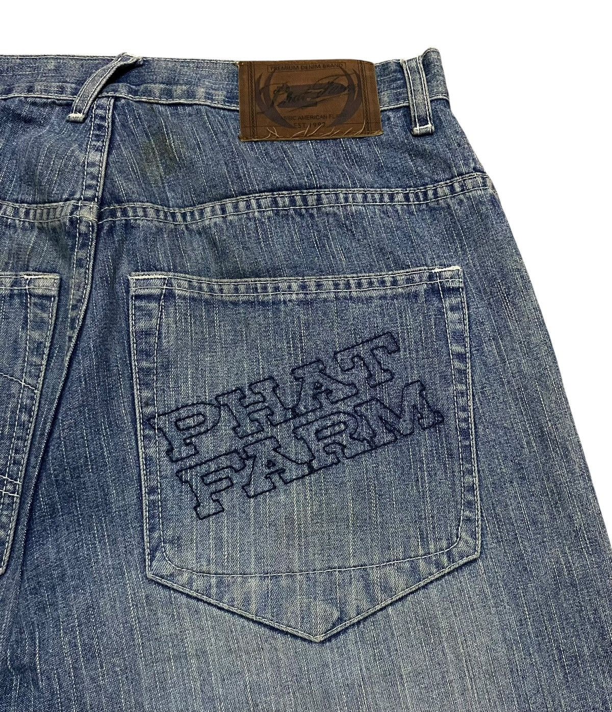 Phat Farm Rare Design Vintage Brand HipHop Phat Farm Baggy Jeans 1990s Size US 30 / EU 46 - 6 Thumbnail