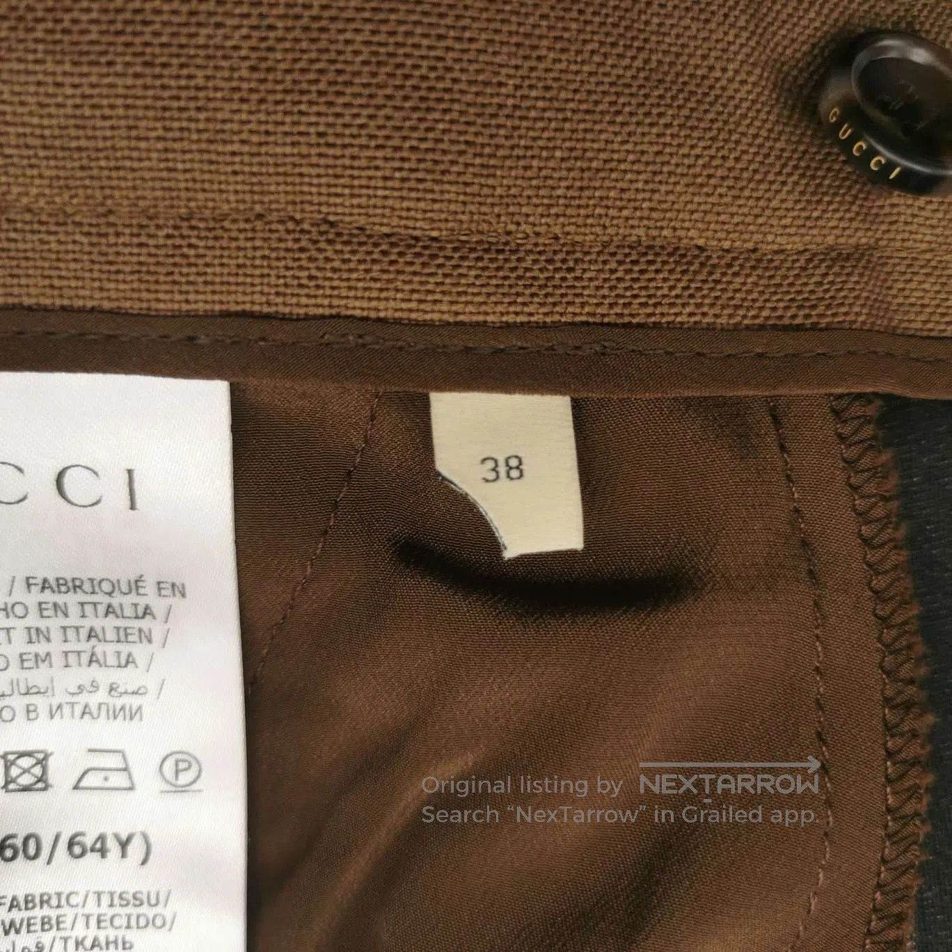 Gucci Gucci XS Wool Mohair Blend Solid Wide. Size 24" / US 00 / IT 34 - 5 Thumbnail