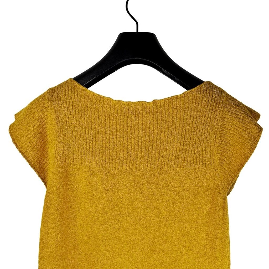 Madewell MADEWELL Women's Mustard Knitted Tank Top Shoulders Size XXS Size XXS / US 00 / IT 34 - 5 Thumbnail
