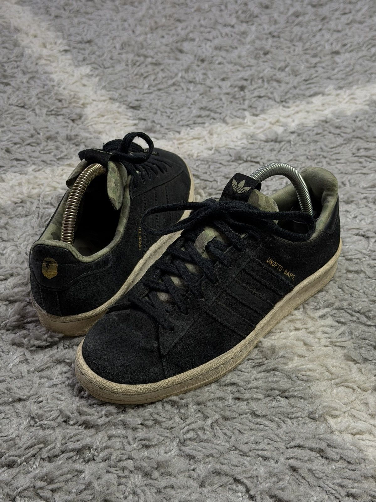 Adidas × Bape Rare Adidas Campus 80s & Undefeated BAPE Low Top Sneakers Size US 6.5 / IT 36.5 - 2 Thumbnail