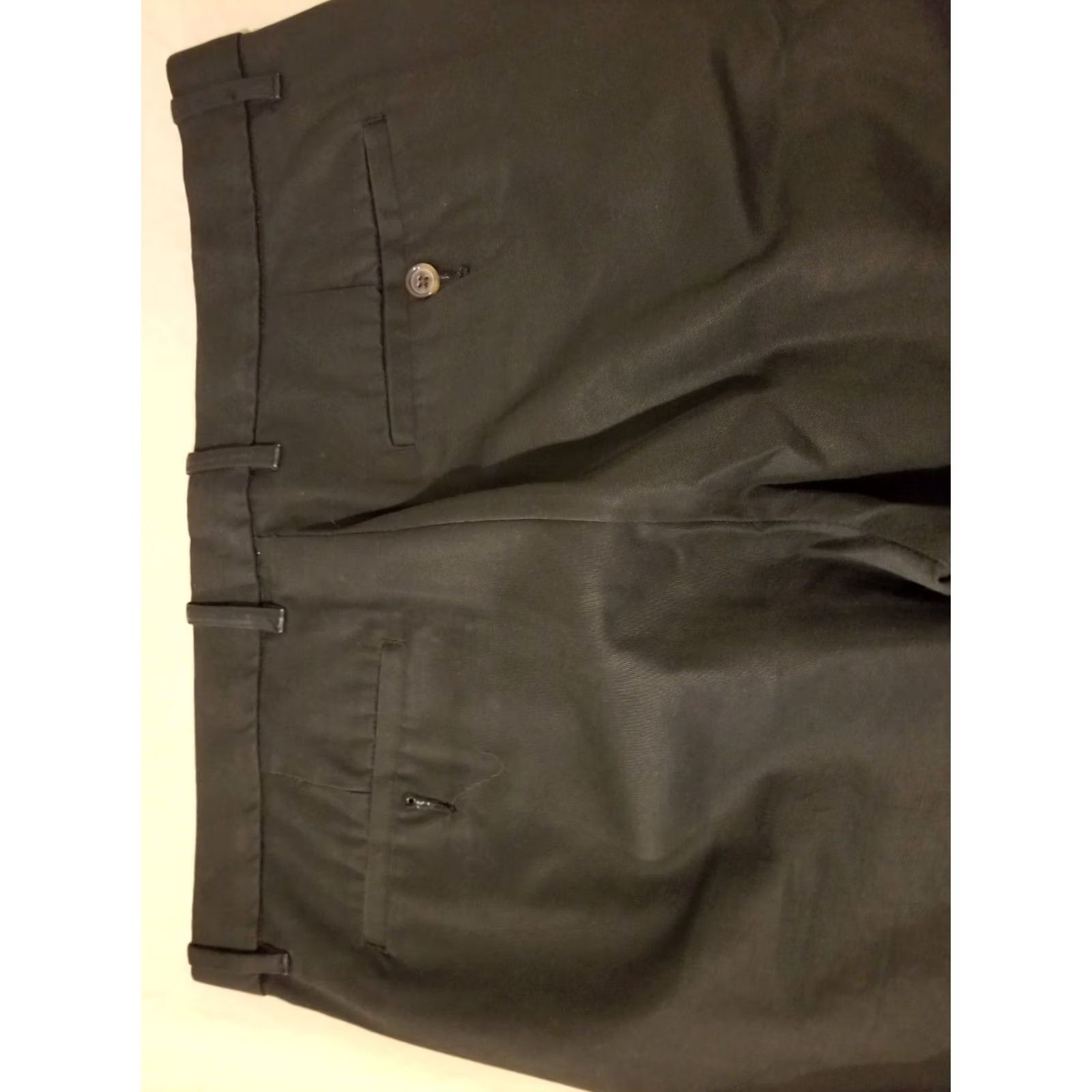 Gap Mens Gap Black Pants 34x30 Chino Dress Trouser Slack Khaki Size US 34 / EU 50 - 2 Thumbnail