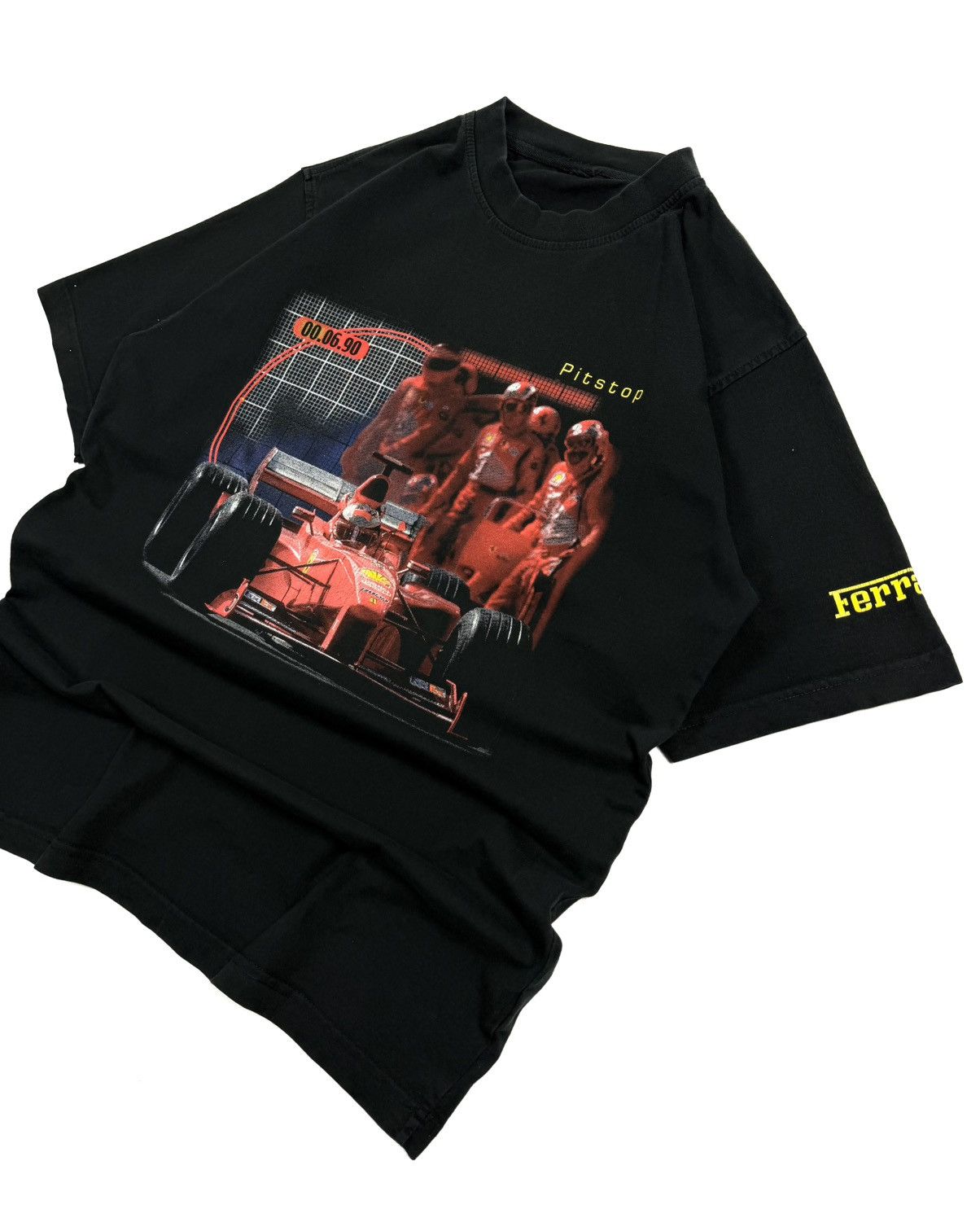 Ferrari 1999 Ferrari F1 Pit Stop Graphic Tee Vintage Racing Rare Y2K Size US M / EU 48-50 / 2 - 3 Thumbnail