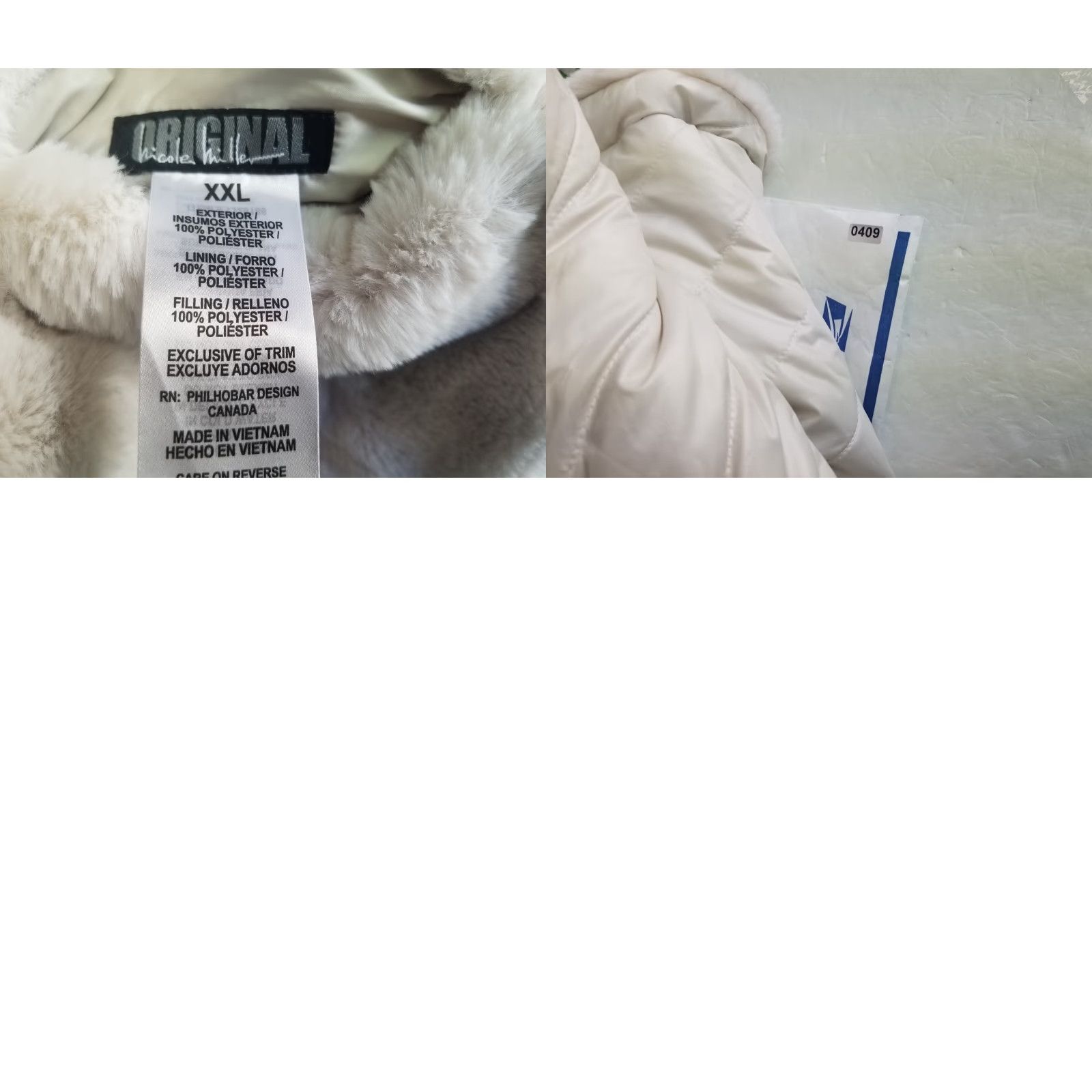 Nicole Miller Nicole Miller Vest Womens Reversible Plush Faux Fur Ivory 2XL See Pics Size XXL / US 16-18 / IT 52-54 - 8 Thumbnail